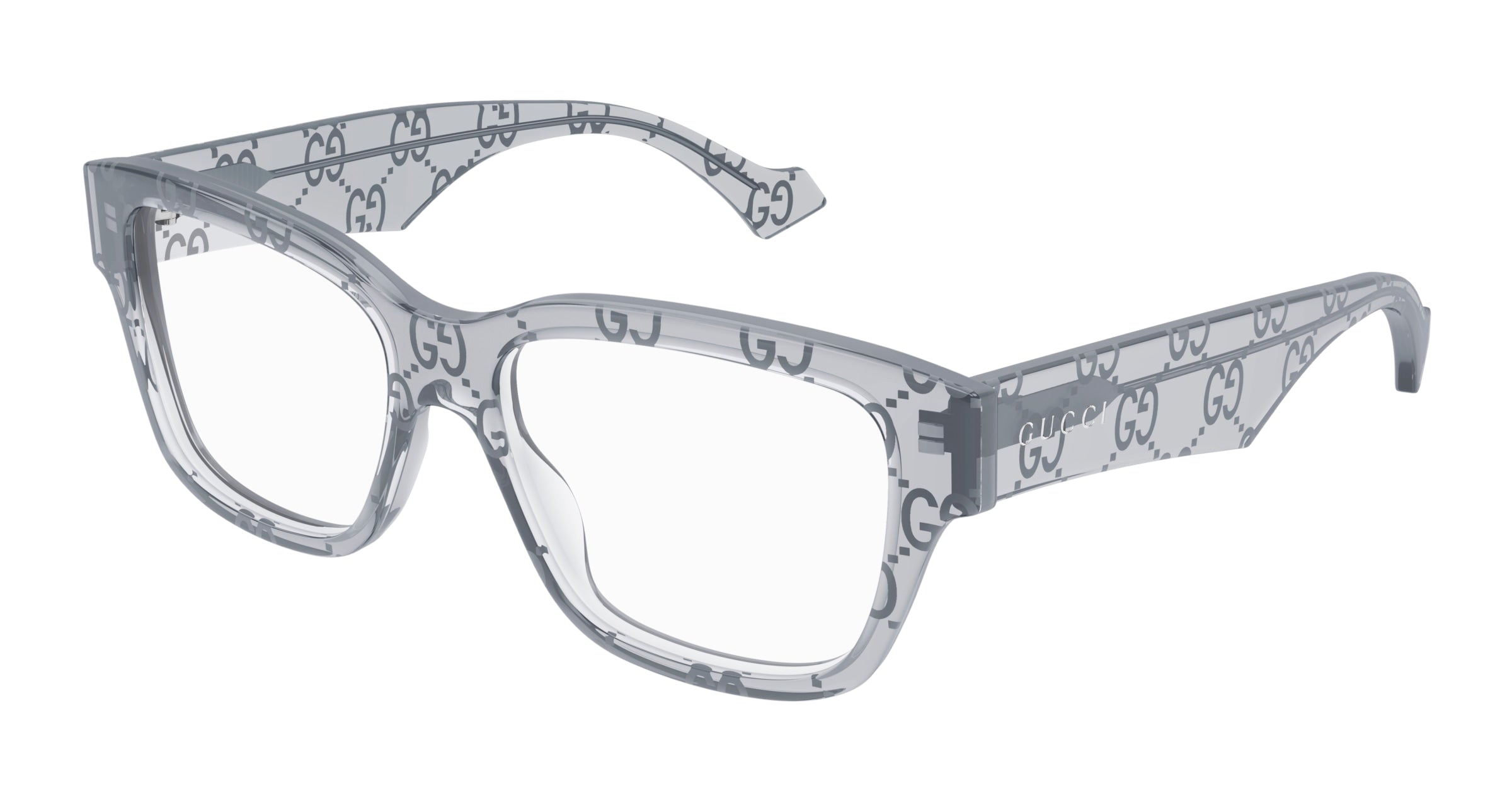 Gucci Uomo Gucci GG1428O 011 Montature da vista Acetato Grigio Trasparente Squadrata Gucci Uomo Gucci GG1428O 011 Montature da vista Acetato Grigio Trasparente Squadrata