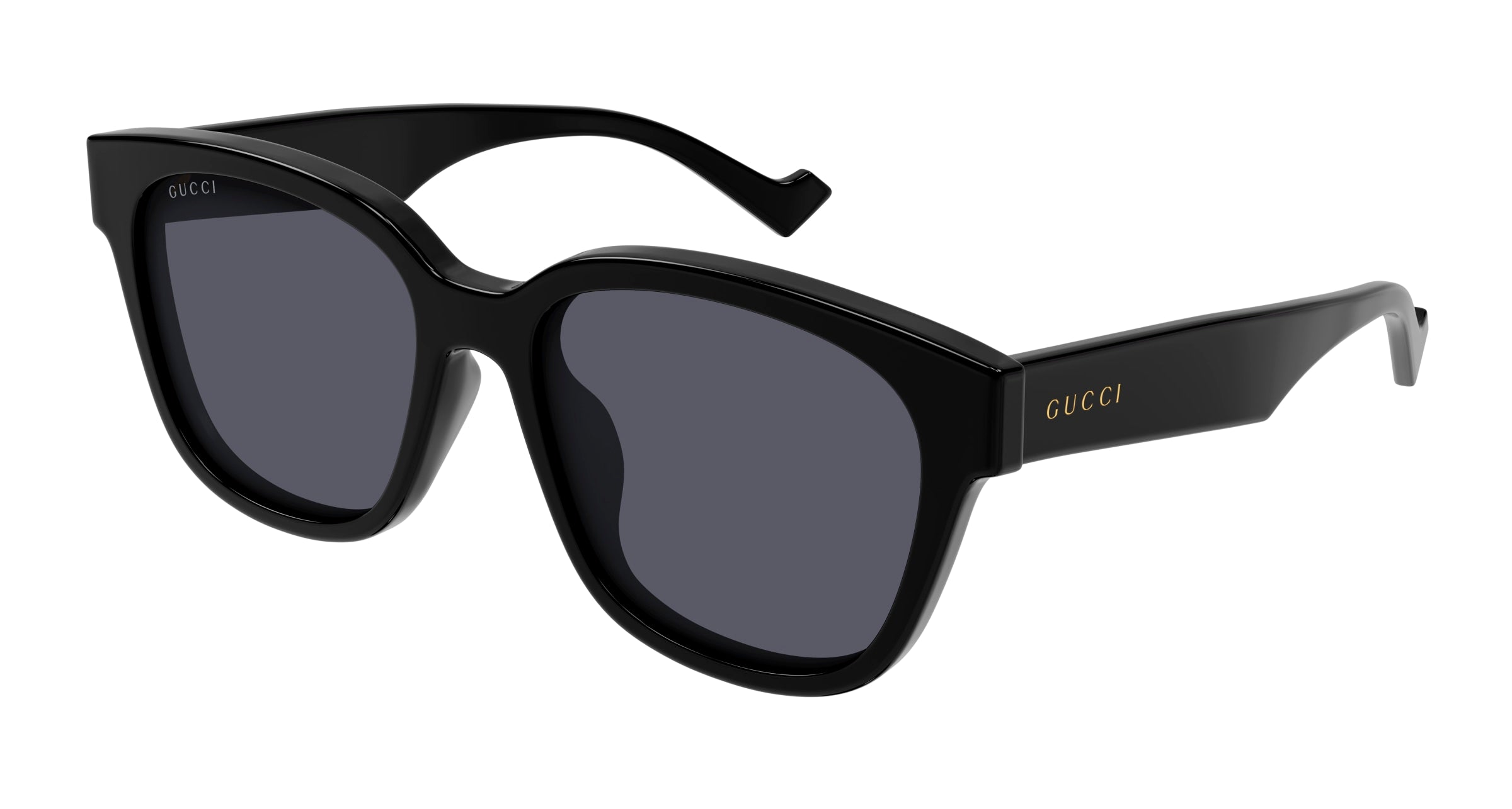 Gucci Uomo Gucci GG1430SK 001 Occhiali da sole Acetato Nero Grigio Squadrata