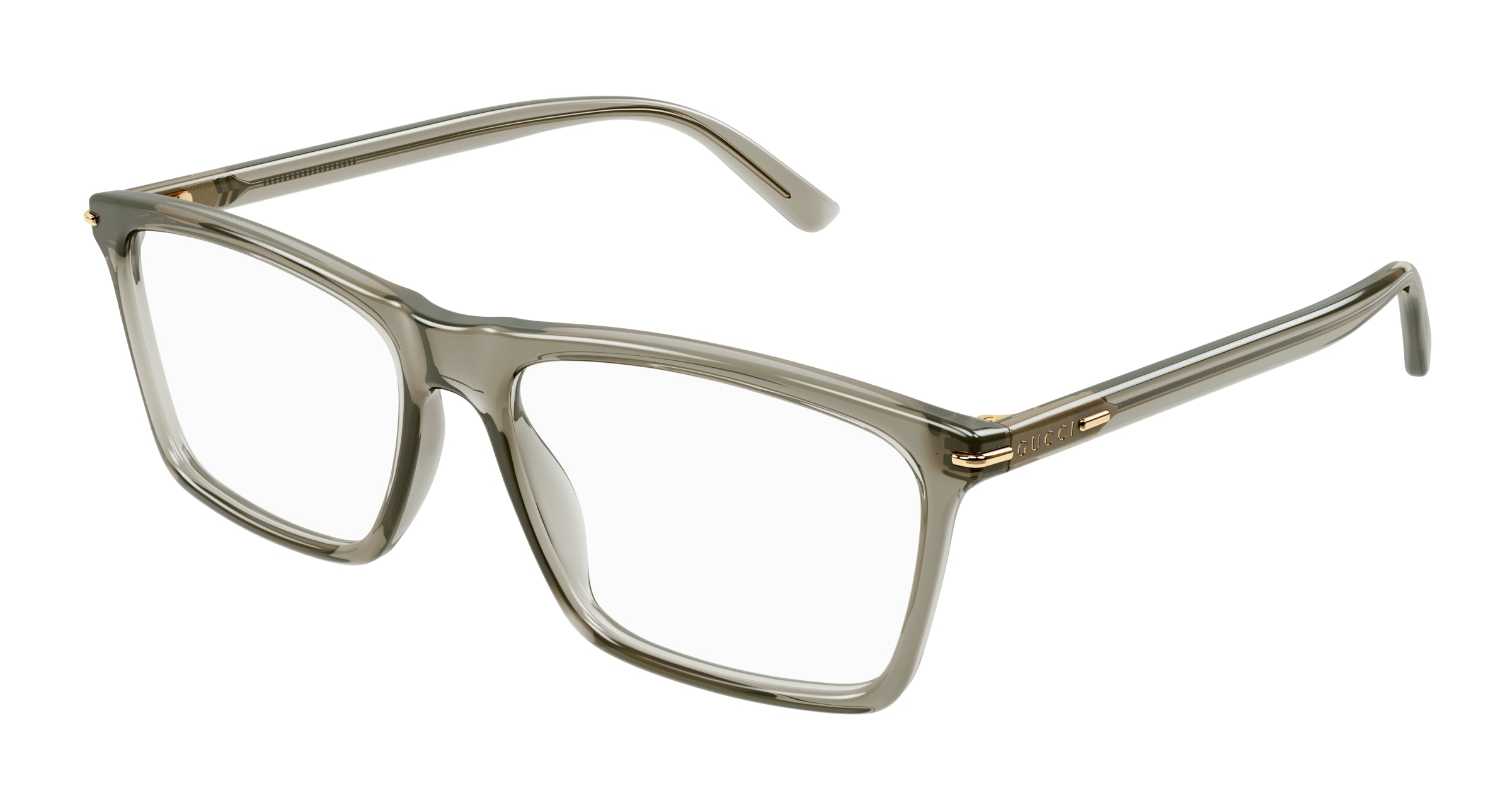 Gucci Uomo Gucci GG1445O 004 Montature da vista Acetato Marrone Trasparente Squadrata Gucci Uomo Gucci GG1445O 004 Montature da vista Acetato Marrone Trasparente Squadrata