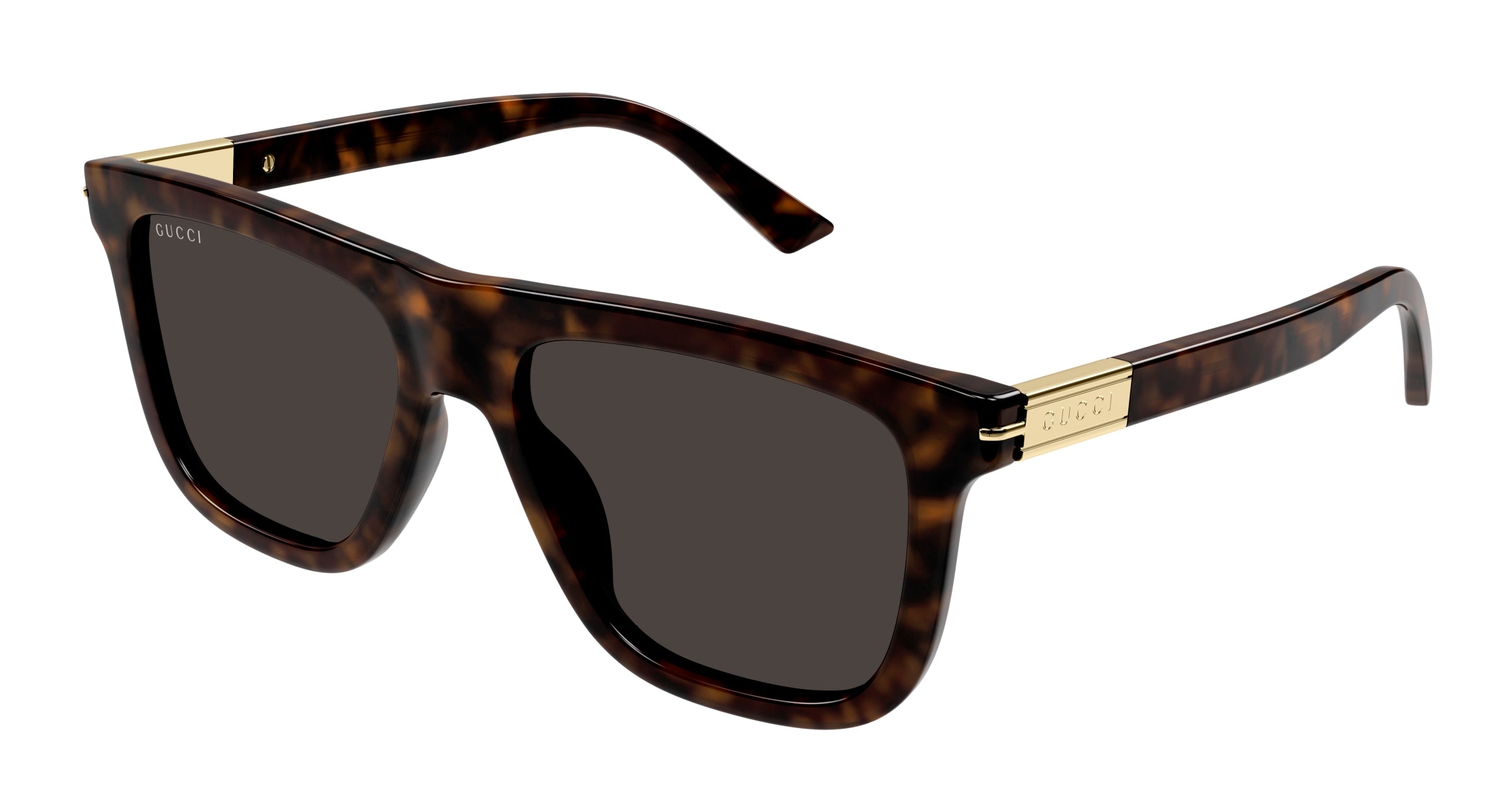 Gucci Uomo Gucci GG1502S 002 Occhiali da sole Acetato Havana Marrone Squadrata