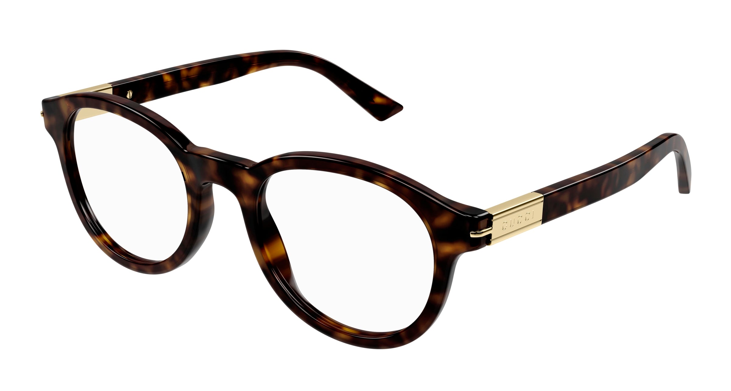 Gucci Uomo Gucci GG1503O 002 Montature da vista Acetato Havana Trasparente Rotonda Gucci Uomo Gucci GG1503O 002 Montature da vista Acetato Havana Trasparente Rotonda