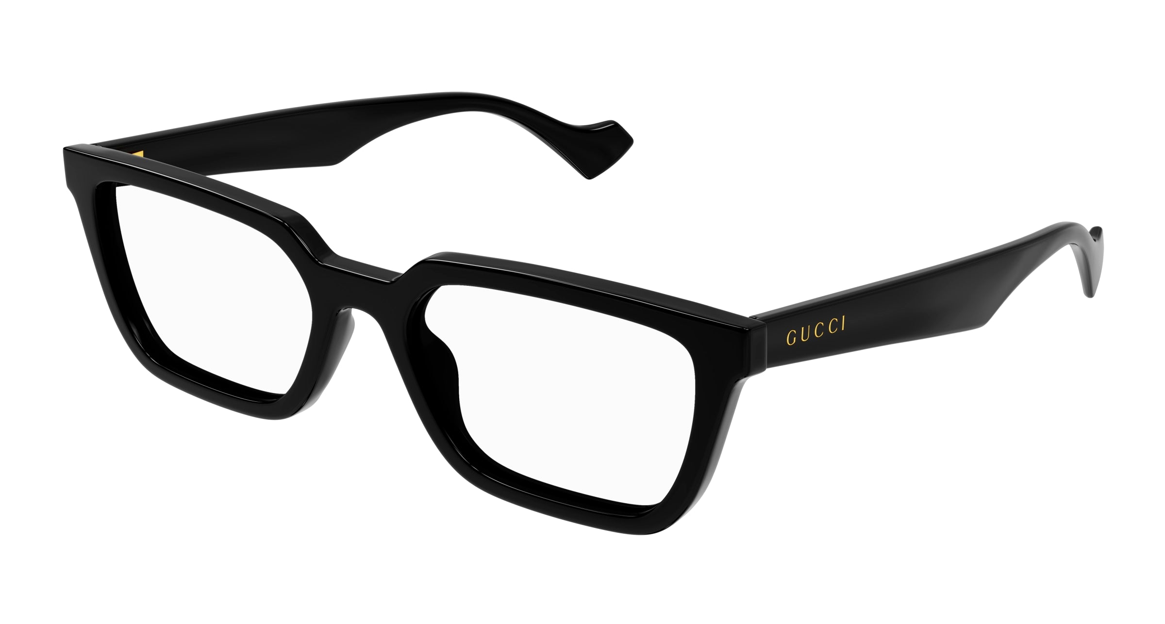 Gucci Uomo Gucci GG1539O 001 Montature da vista Iniettato Nero Trasparente Squadrata Gucci Uomo Gucci GG1539O 001 Montature da vista Iniettato Nero Trasparente Squadrata