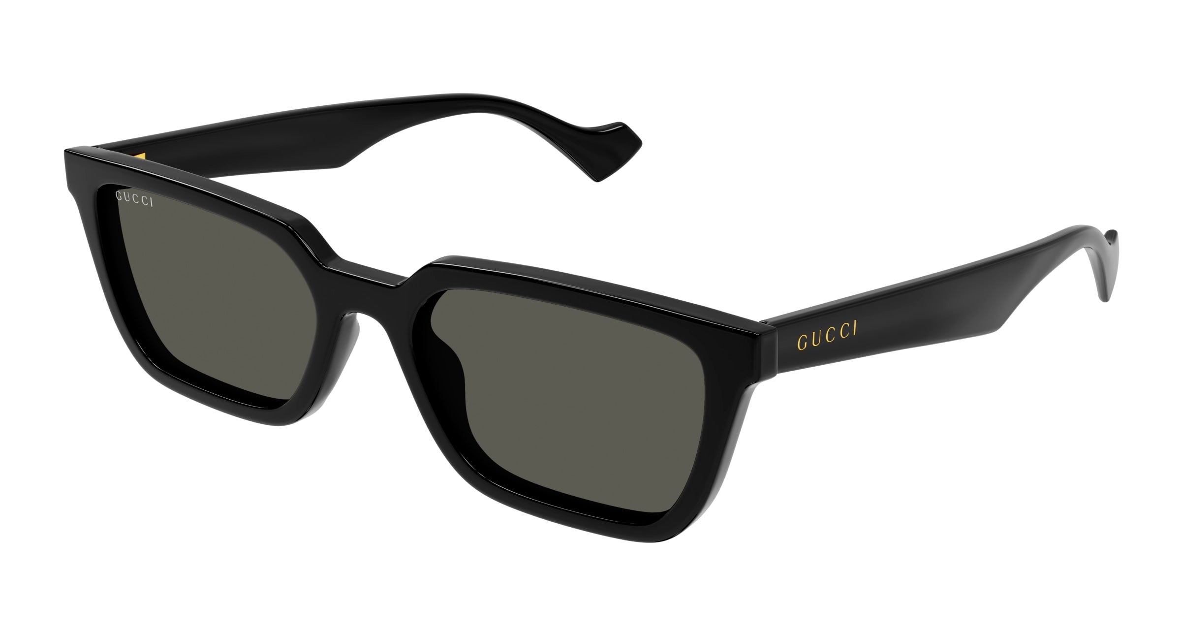 Gucci Uomo Gucci GG1539S 001 Occhiali da sole Iniettato Nero Grigio Squadrata Gucci Uomo Gucci GG1539S 001 Occhiali da sole Iniettato Nero Grigio Squadrata