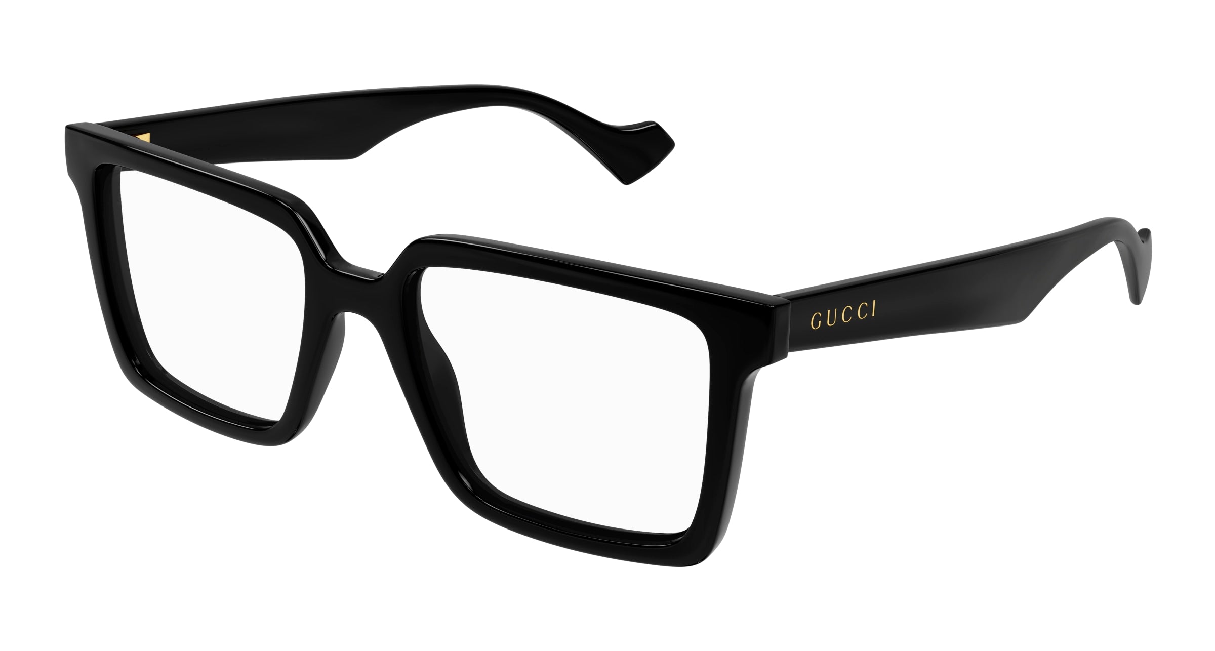 Gucci Uomo Gucci GG1540O 005 Montature da vista Iniettato Nero Trasparente Squadrata