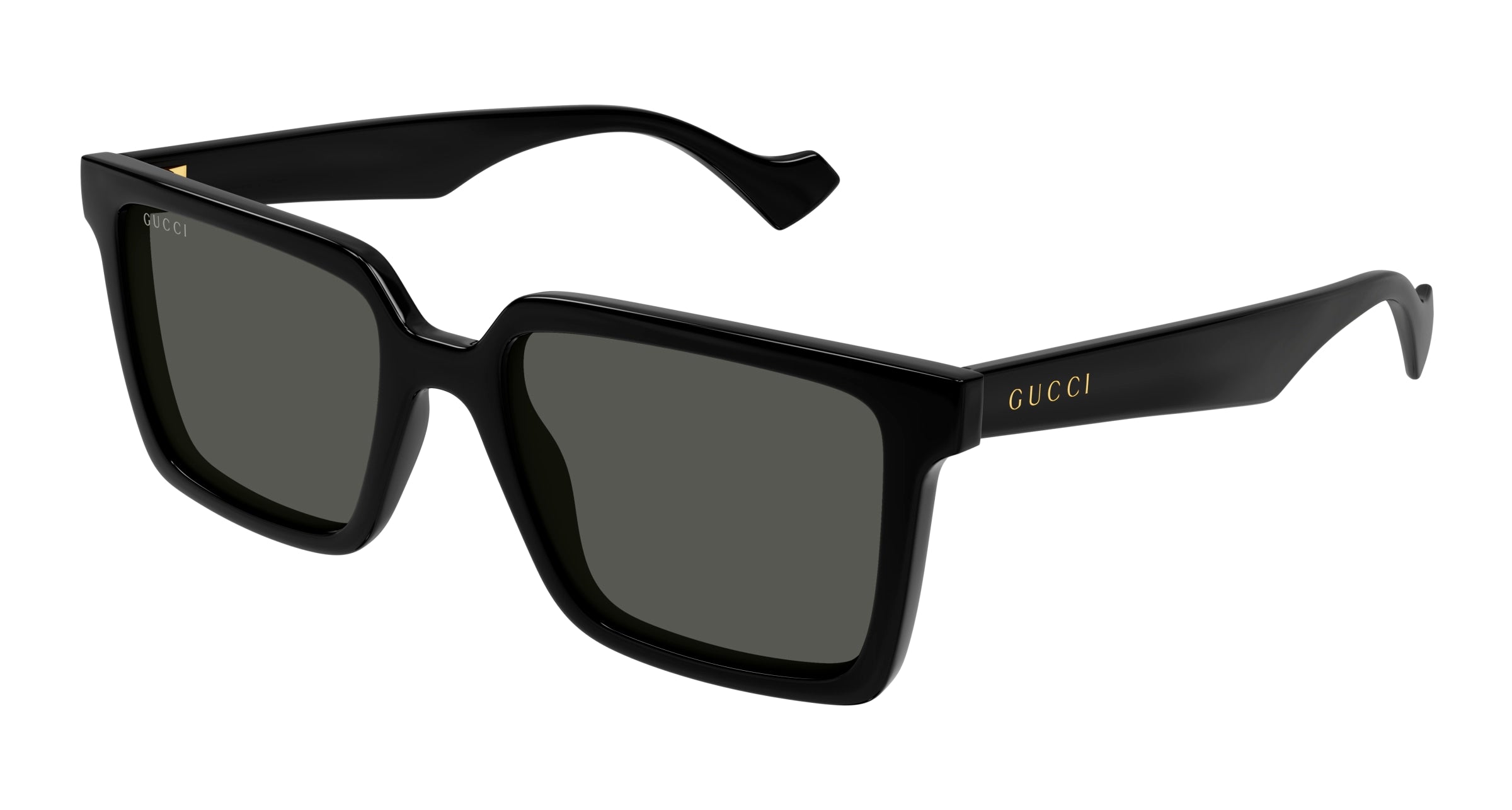 Gucci Uomo Gucci GG1540S 001 Occhiali da sole Iniettato Nero Grigio Squadrata Gucci Uomo Gucci GG1540S 001 Occhiali da sole Iniettato Nero Grigio Squadrata