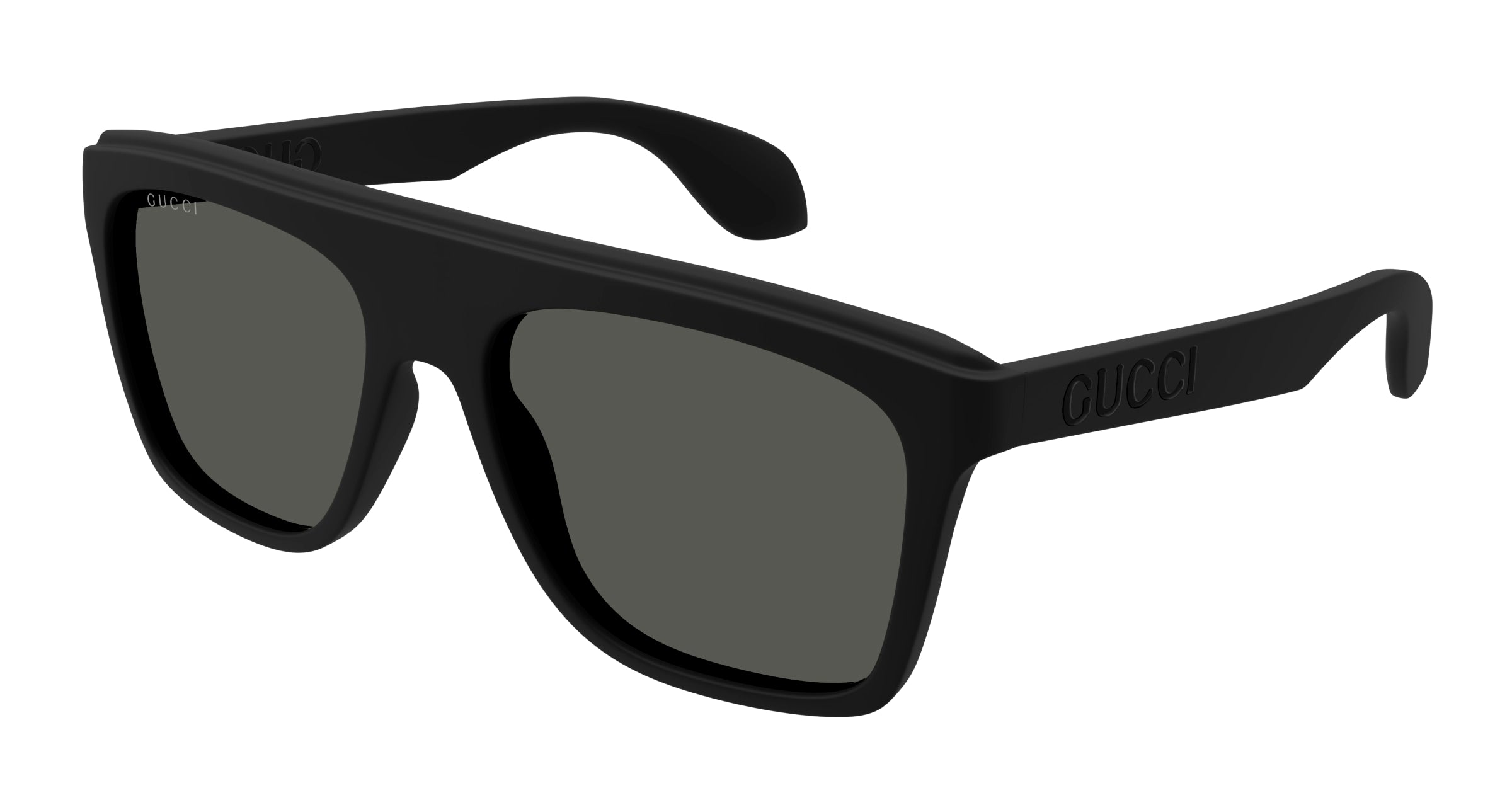 Gucci Uomo Gucci GG1570S 001 Occhiali da sole Iniettato Nero Grigio Squadrata Gucci Uomo Gucci GG1570S 001 Occhiali da sole Iniettato Nero Grigio Squadrata