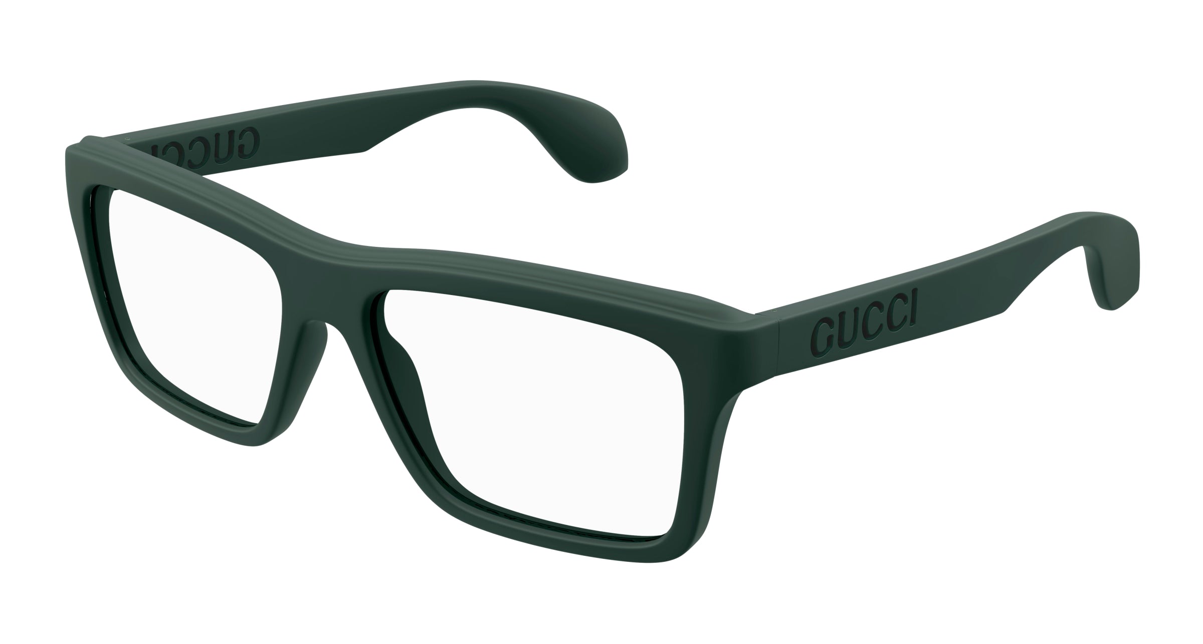 Gucci Uomo Gucci GG1573O 003 Montature da vista Iniettato Verde Trasparente Squadrata Gucci Uomo Gucci GG1573O 003 Montature da vista Iniettato Verde Trasparente Squadrata