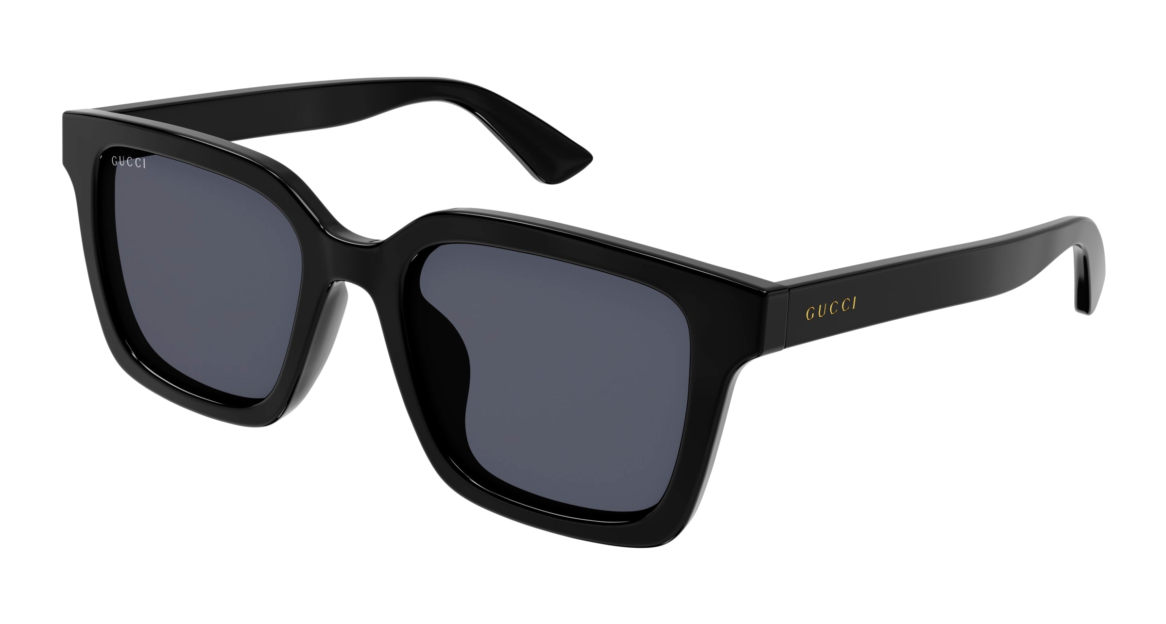 Gucci Uomo Gucci GG1582SK 001 Occhiali da sole Iniettato Nero Grigio Squadrata Gucci Uomo Gucci GG1582SK 001 Occhiali da sole Iniettato Nero Grigio Squadrata
