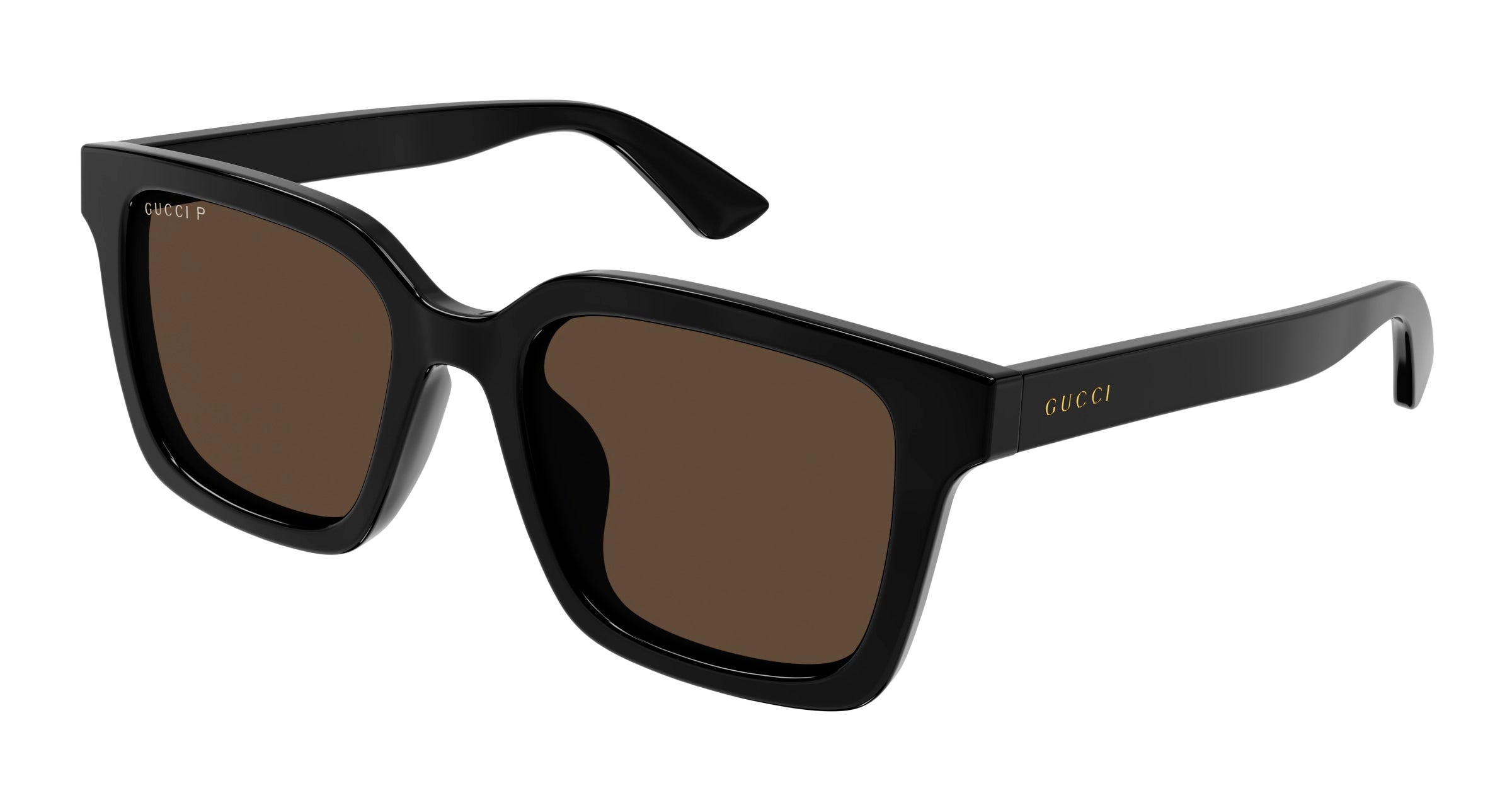 Gucci Uomo Gucci GG1582SK 004 Occhiali da sole Iniettato Nero Marrone Squadrata Gucci Uomo Gucci GG1582SK 004 Occhiali da sole Iniettato Nero Marrone Squadrata