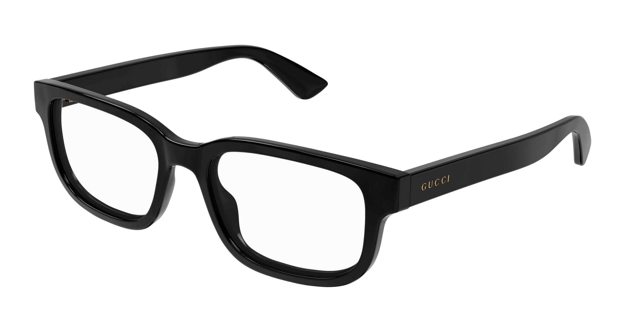 Gucci Uomo Gucci GG1584O 001 Montature da vista Iniettato Nero Trasparente Rotonda Gucci Uomo Gucci GG1584O 001 Montature da vista Iniettato Nero Trasparente Rotonda