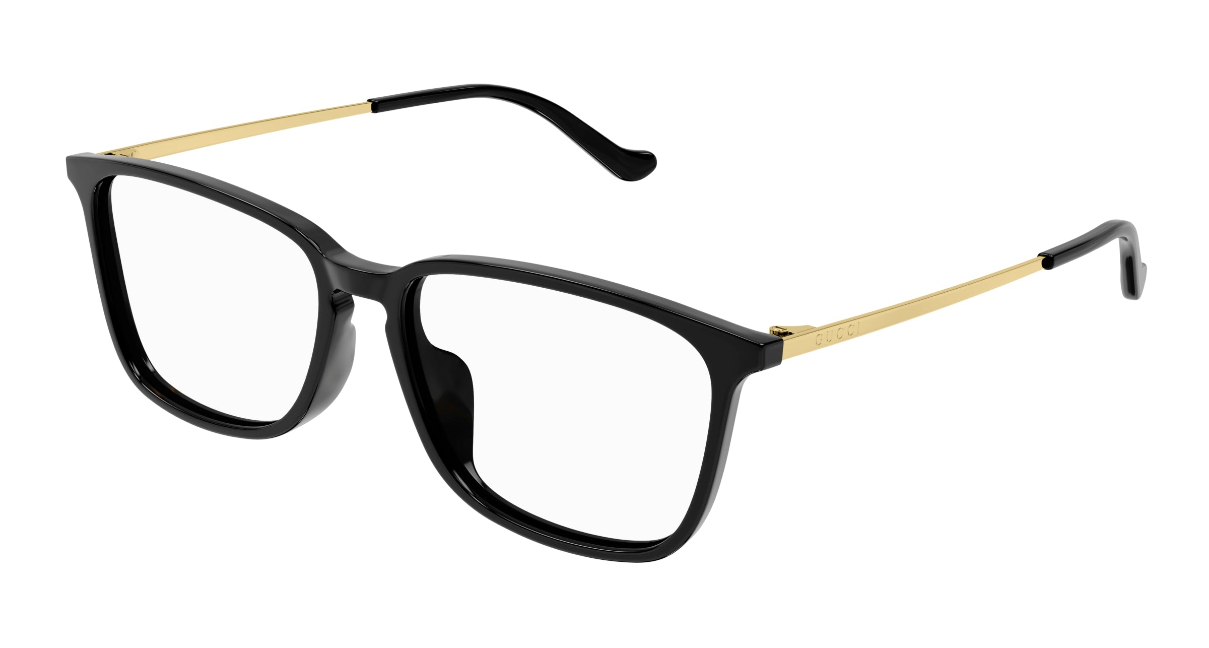 Gucci Uomo Gucci GG1609OA 001 Montature da vista Acetato Nero Trasparente Squadrata Gucci Uomo Gucci GG1609OA 001 Montature da vista Acetato Nero Trasparente Squadrata