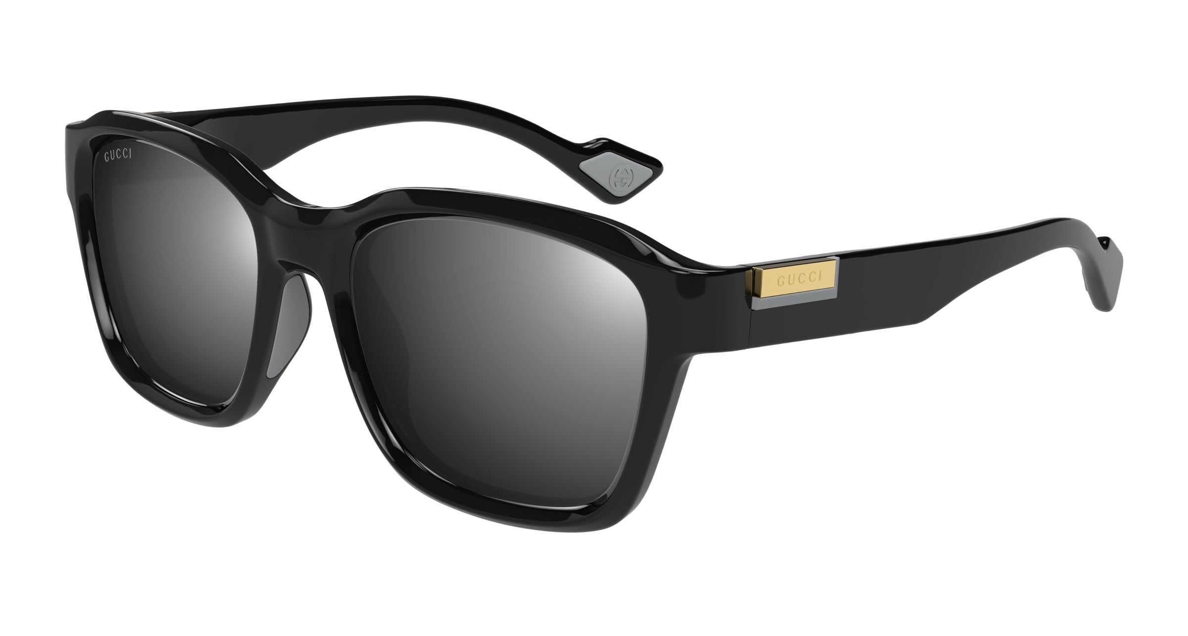 Gucci Uomo Gucci GG1640SA 001 Occhiali da sole Iniettato Nero Grigio Squadrata Gucci Uomo Gucci GG1640SA 001 Occhiali da sole Iniettato Nero Grigio Squadrata