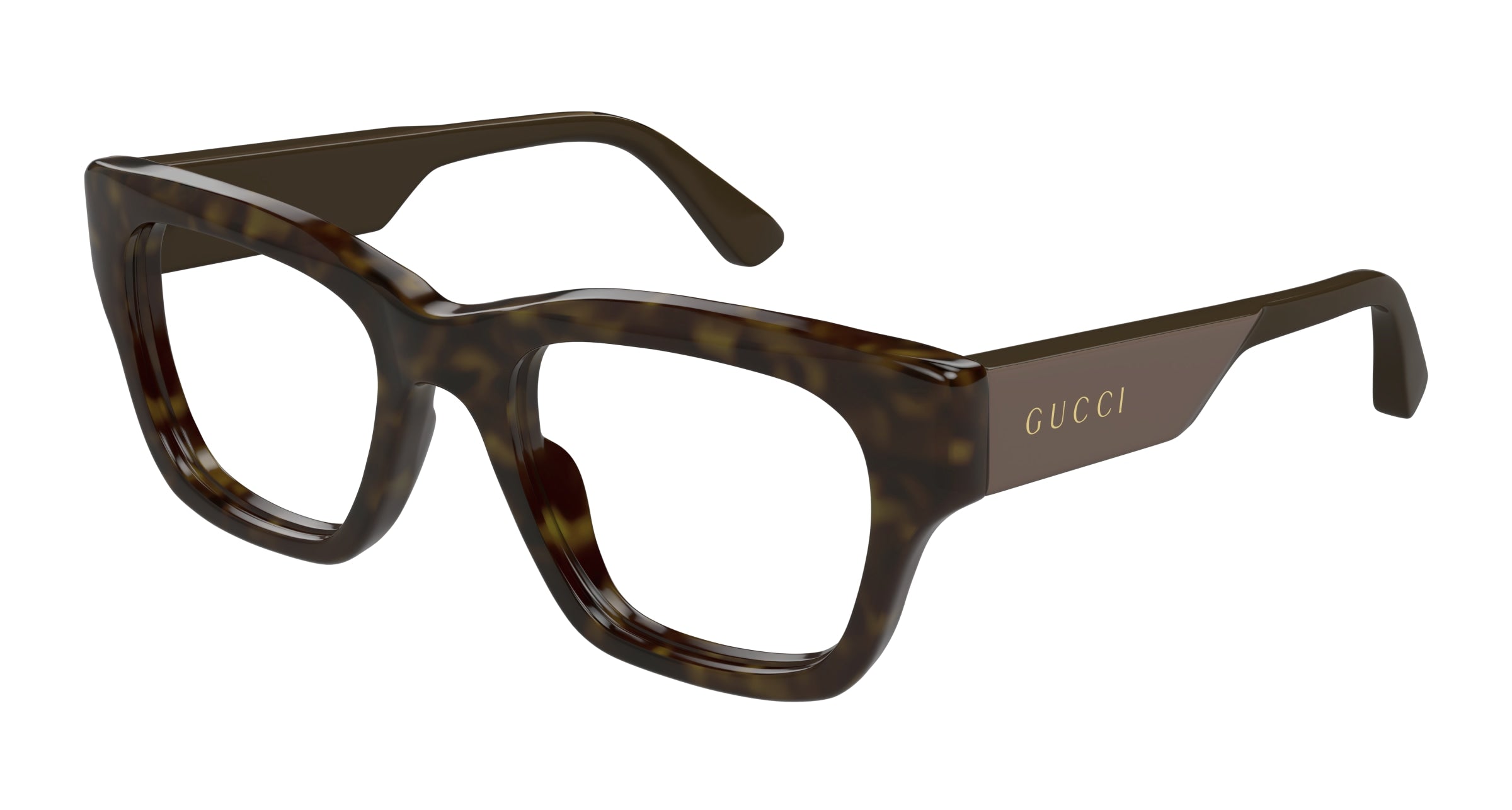 Gucci Uomo Gucci GG1669O 008 Montature da vista Acetato Havana Trasparente Squadrata Gucci Uomo Gucci GG1669O 008 Montature da vista Acetato Havana Trasparente Squadrata