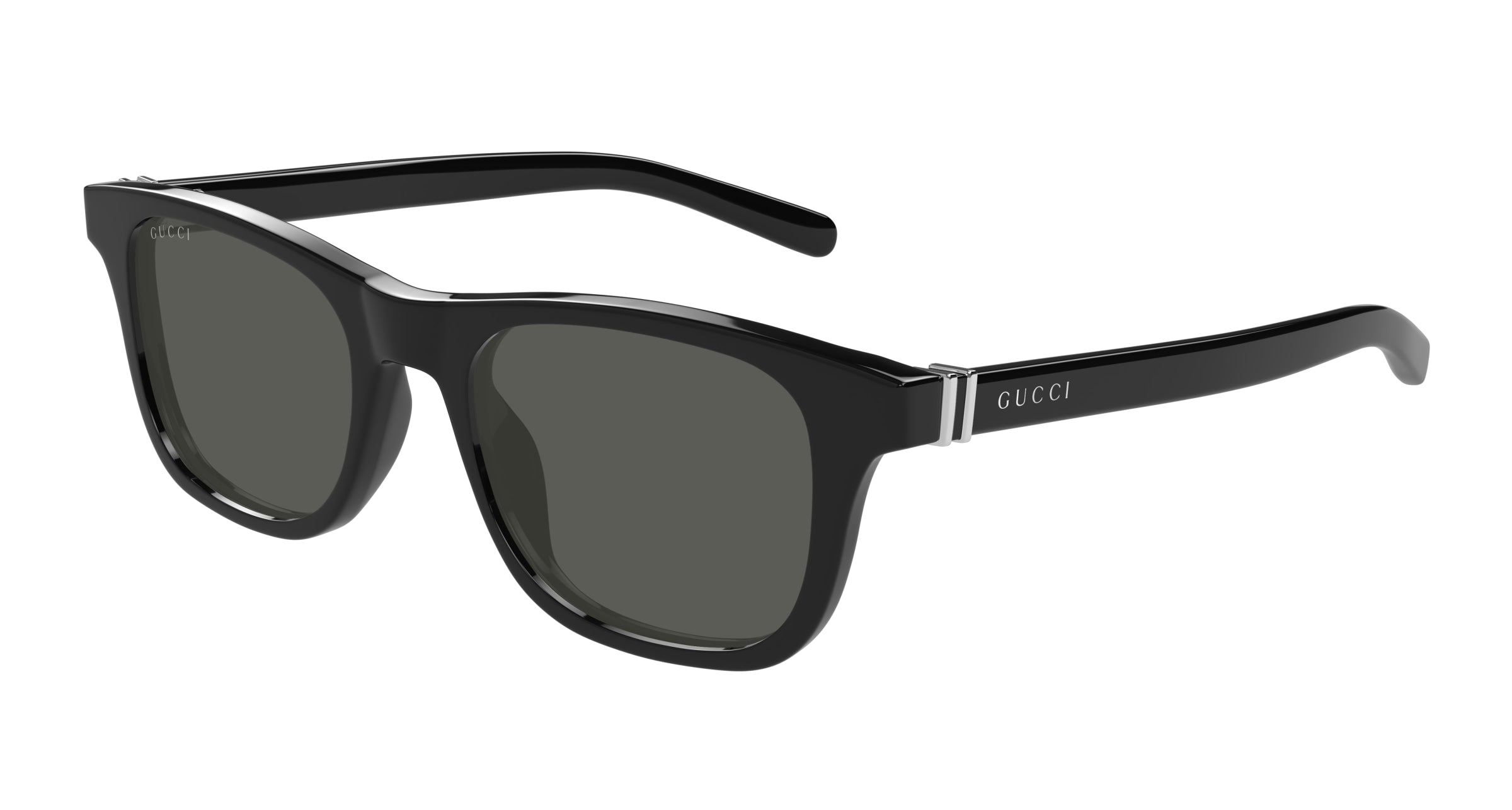 Gucci Uomo Gucci GG1671S 005 Occhiali da sole Acetato Nero Grigio Rotonda