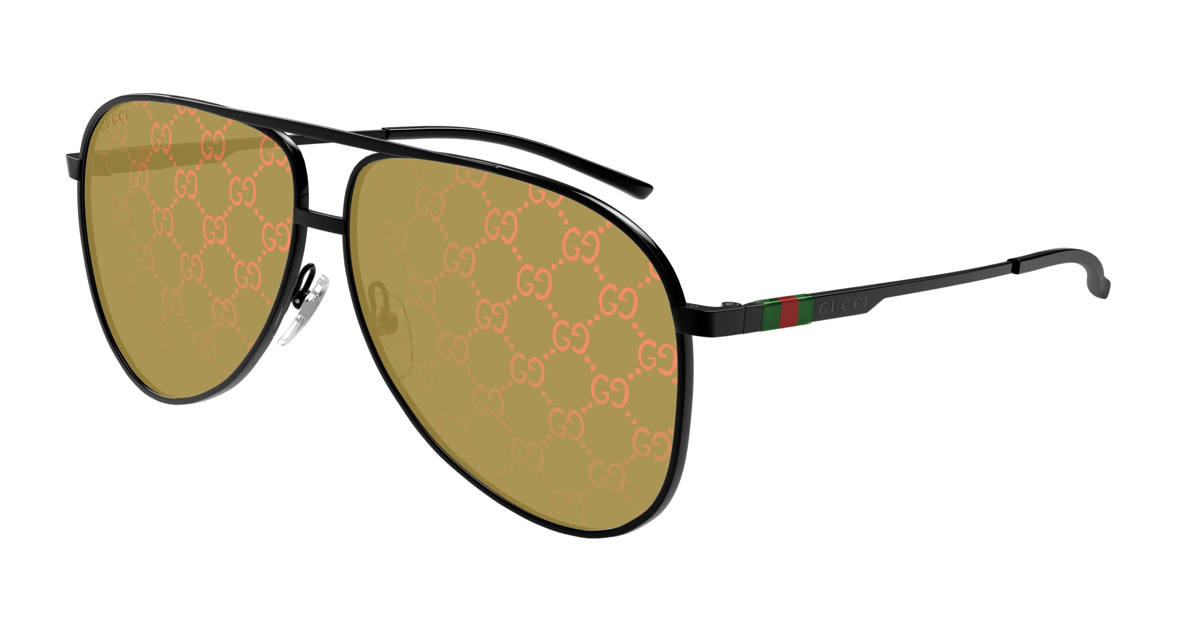 Gucci Uomo Gucci GG1677S 005 Occhiali da sole Metallo Nero Pilot Gucci Uomo Gucci GG1677S 005 Occhiali da sole Metallo Nero Pilot