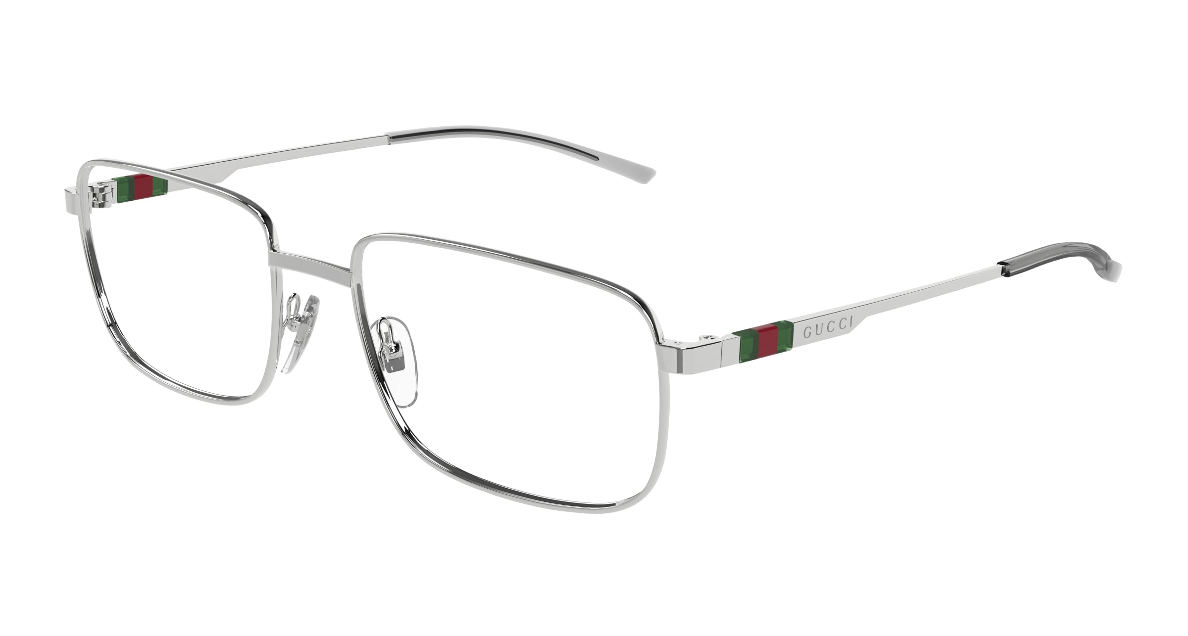 Gucci Uomo Gucci GG1678O 004 Montature da vista Metallo Argento Trasparente Squadrata Gucci Uomo Gucci GG1678O 004 Montature da vista Metallo Argento Trasparente Squadrata