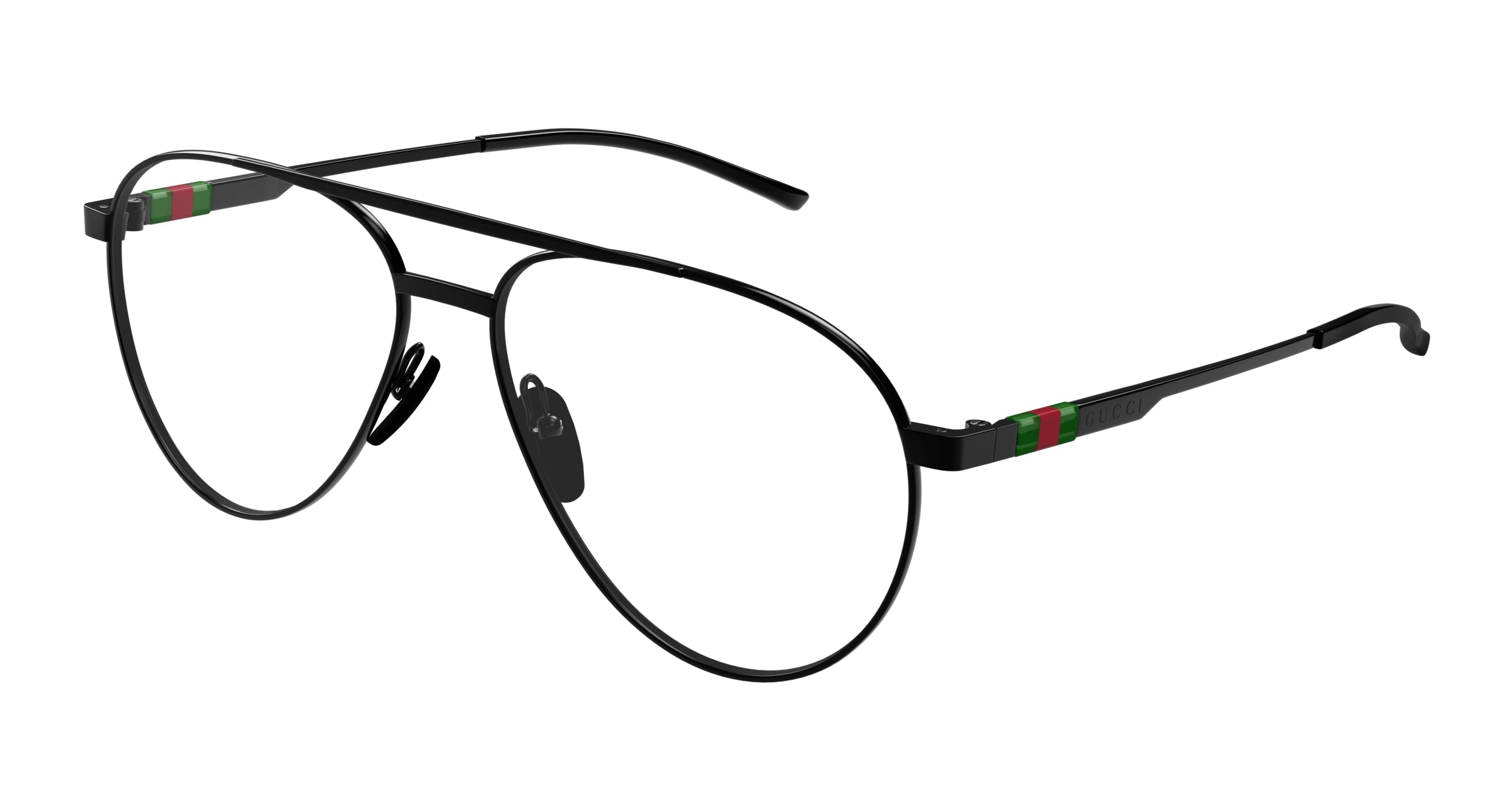 Gucci Uomo Gucci GG1679O 003 Montature da vista Metallo Nero Trasparente Pilot Gucci Uomo Gucci GG1679O 003 Montature da vista Metallo Nero Trasparente Pilot