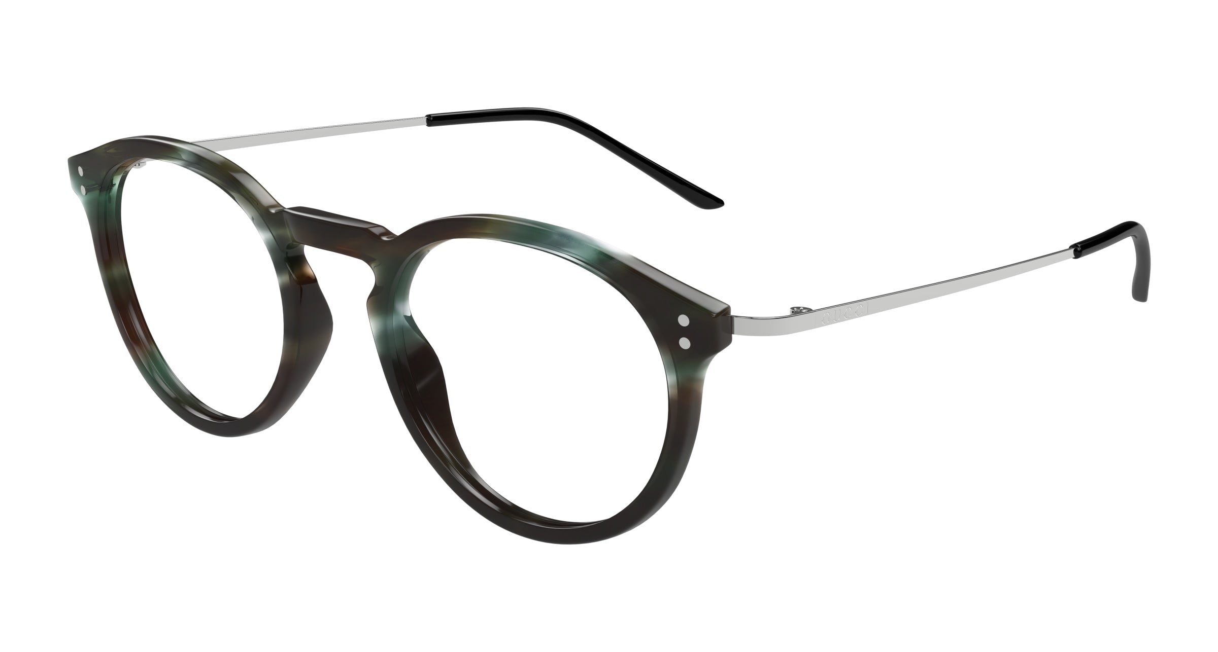 Gucci Uomo Gucci GG1710O 004 Montature da vista Acetato Havana Trasparente Rotonda Gucci Uomo Gucci GG1710O 004 Montature da vista Acetato Havana Trasparente Rotonda
