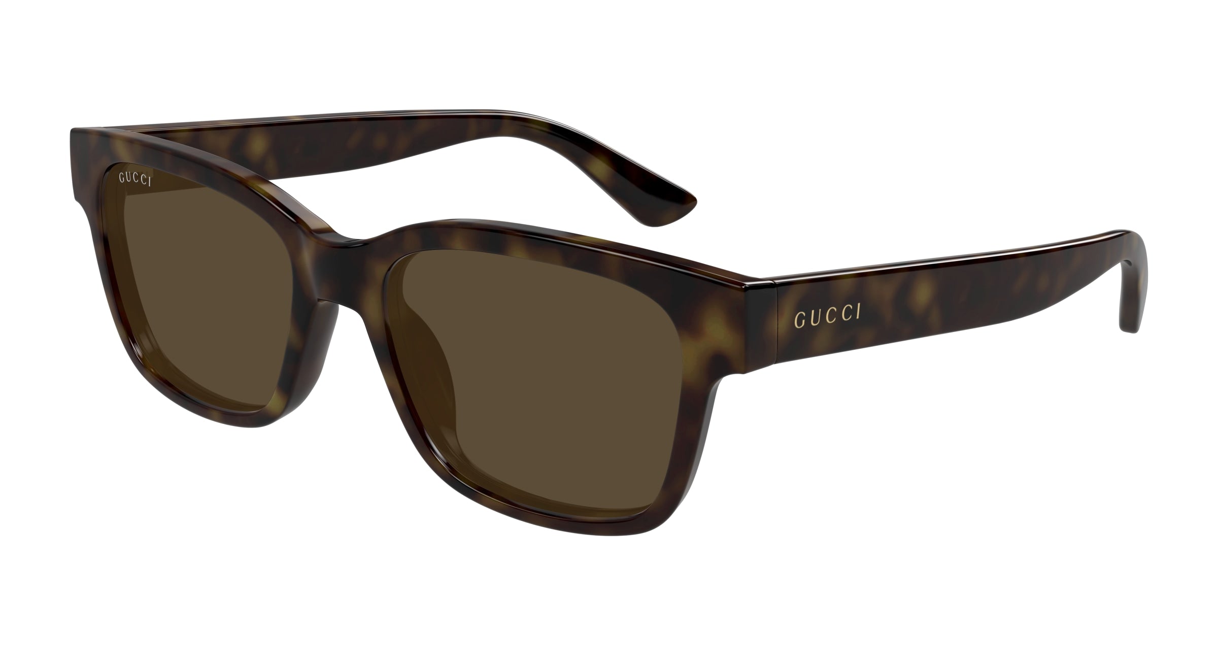 Gucci Uomo Gucci GG1716S 002 Occhiali da sole Iniettato Havana Marrone Squadrata
