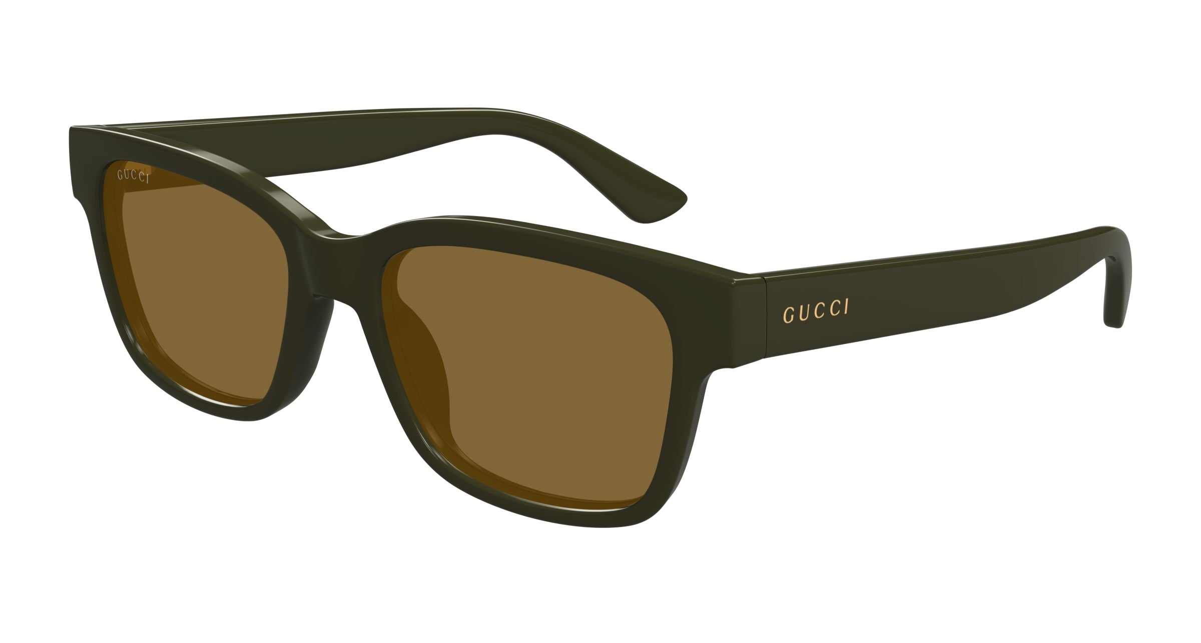 Gucci Uomo Gucci GG1716S 004 Occhiali da sole Iniettato Verde Marrone Squadrata Gucci Uomo Gucci GG1716S 004 Occhiali da sole Iniettato Verde Marrone Squadrata