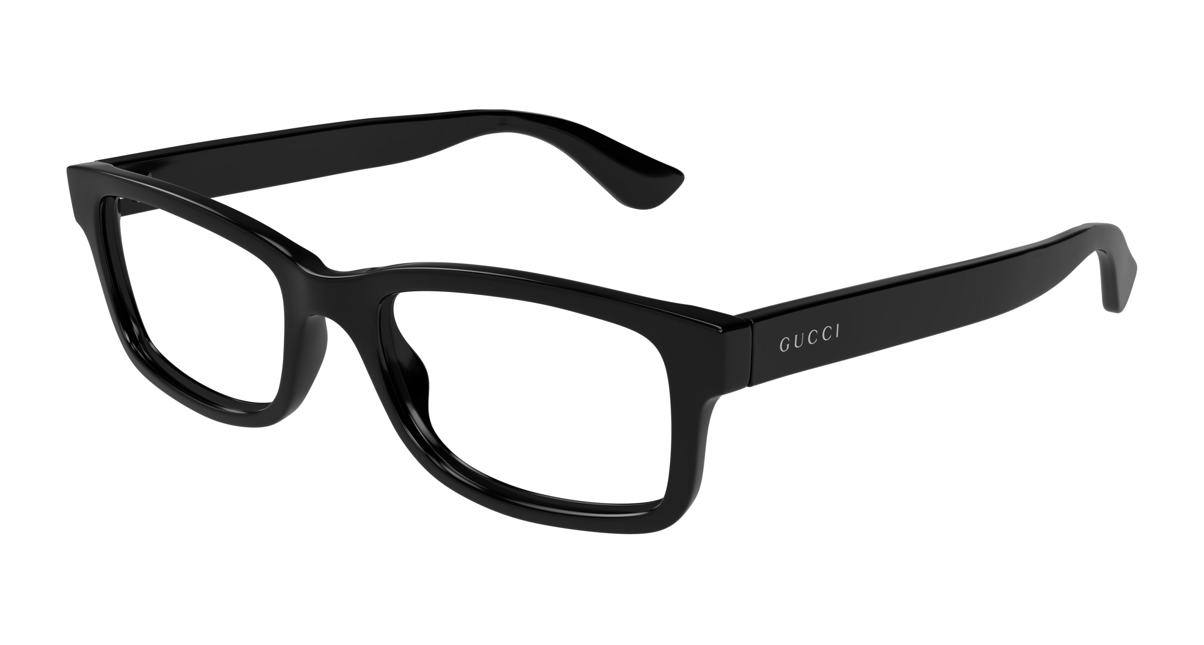 Gucci Uomo Gucci GG1717O 001 Montature da vista Iniettato Nero Trasparente Squadrata