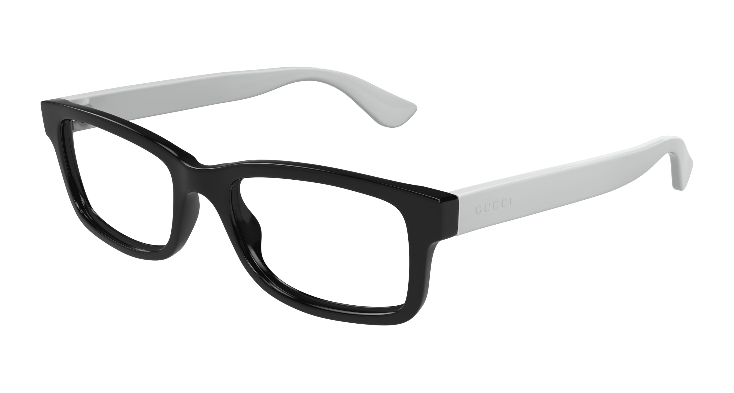 Gucci Uomo Gucci GG1717O 005 Montature da vista Iniettato Nero Trasparente Squadrata