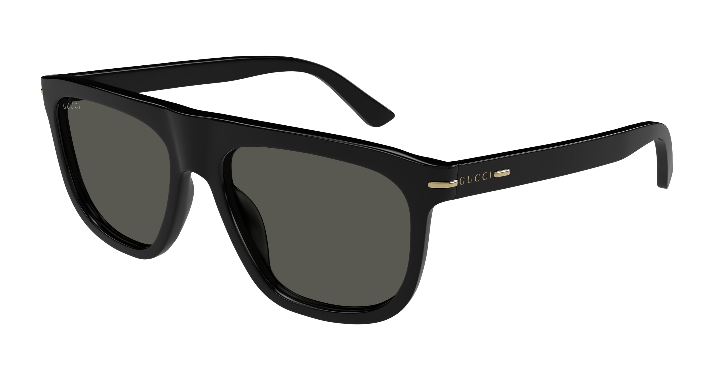 Gucci Uomo Gucci GG1726S 001 Occhiali da sole Acetato Nero Grigio Rotonda Gucci Uomo Gucci GG1726S 001 Occhiali da sole Acetato Nero Grigio Rotonda