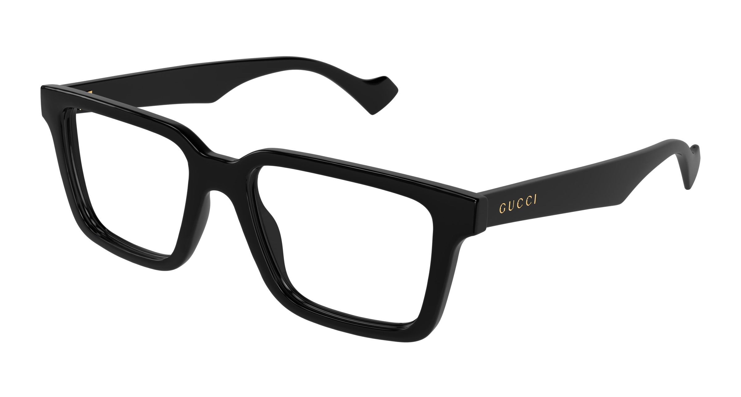 Gucci Uomo Gucci GG1729O 001 Montature da vista Iniettato Nero Trasparente Squadrata