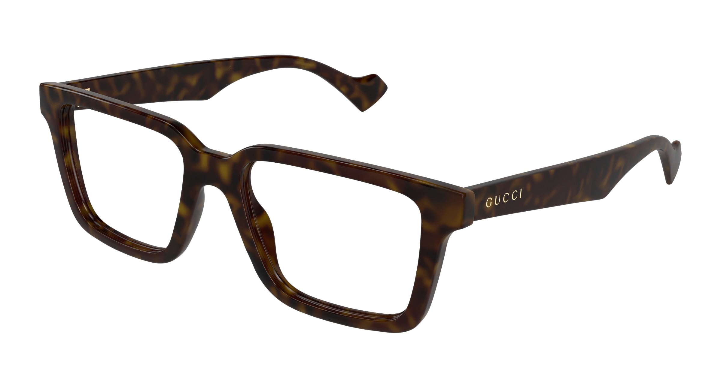 Gucci Uomo Gucci GG1729O 006 Montature da vista Iniettato Havana Trasparente Squadrata