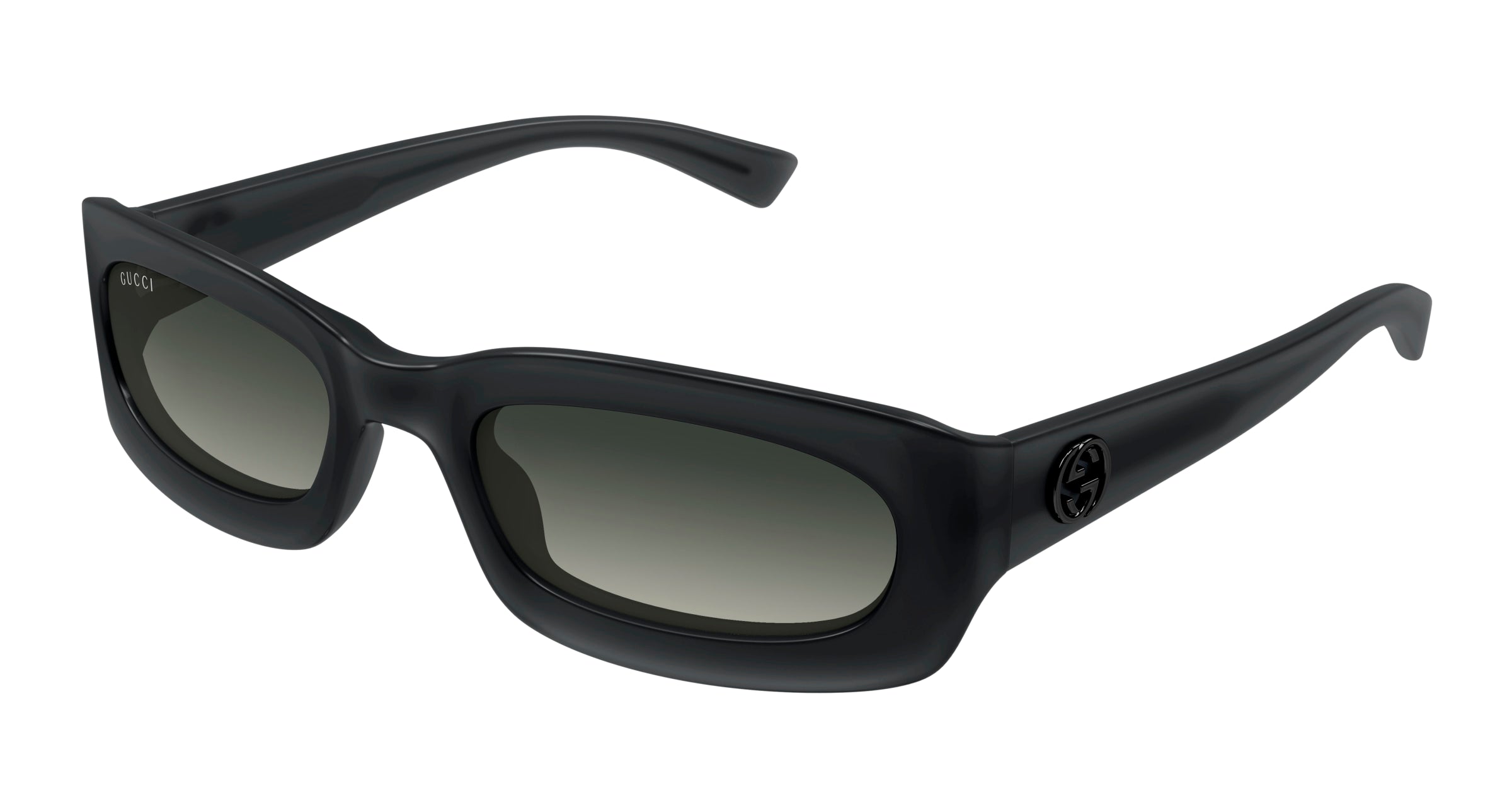 Gucci Uomo Gucci GG1786S 001 Occhiali da sole Iniettato Grigio Grigio Rotonda