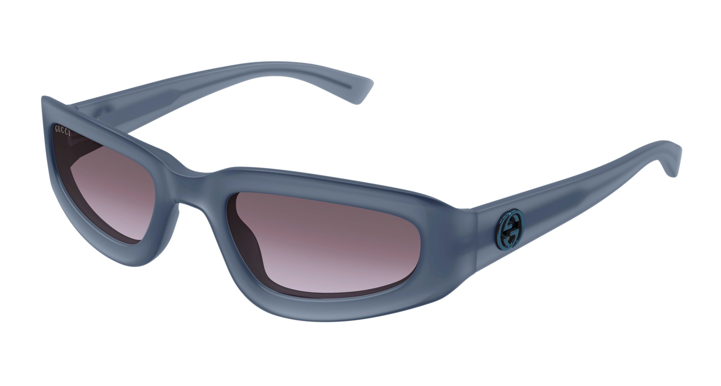 Gucci Uomo Gucci GG1787S 004 Occhiali da sole Iniettato Grigio Viola Squadrata