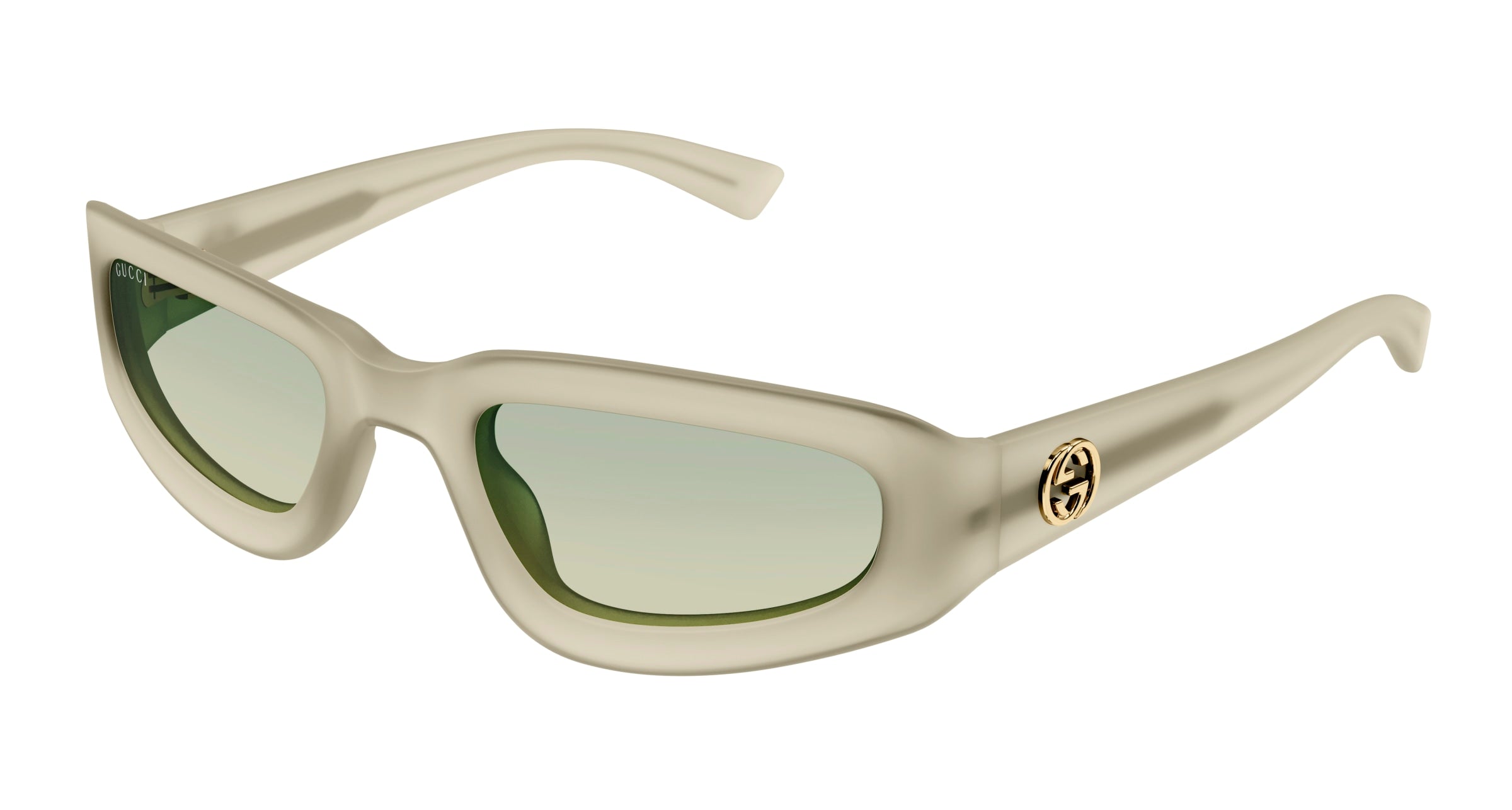 Gucci Uomo Gucci GG1787S 005 Occhiali da sole Iniettato Giallo Verde Squadrata