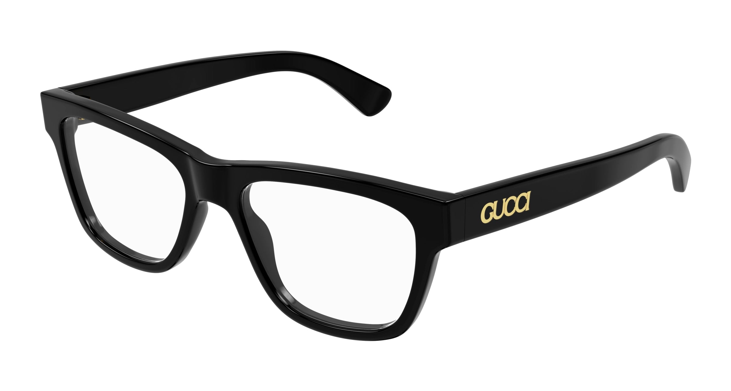 Gucci Uomo Gucci GG1795O 001 Montature da vista Acetato Nero Trasparente Squadrata