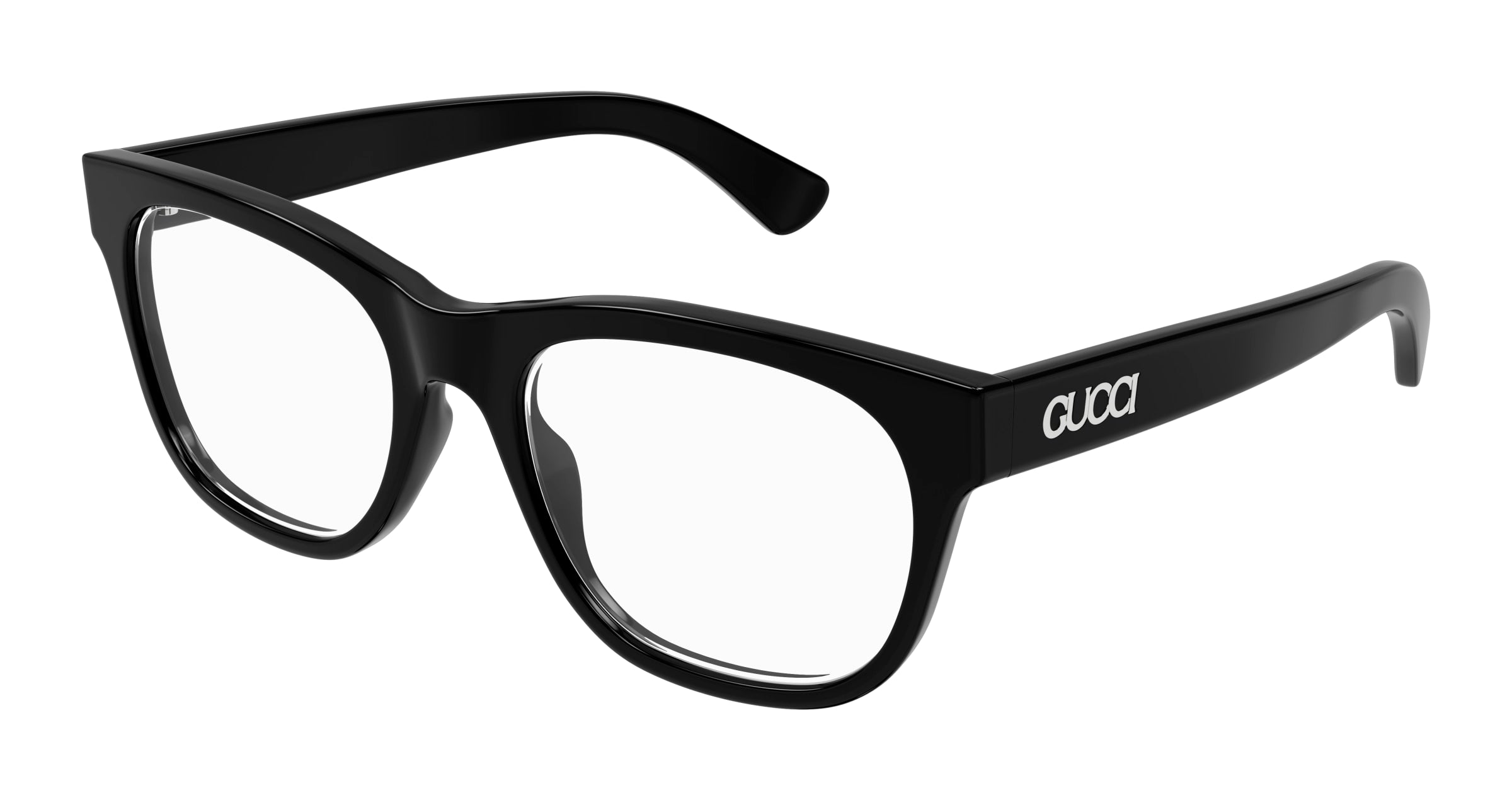 Gucci Uomo Gucci GG1796O 005 Montature da vista Acetato Nero Trasparente Squadrata Gucci Uomo Gucci GG1796O 005 Montature da vista Acetato Nero Trasparente Squadrata