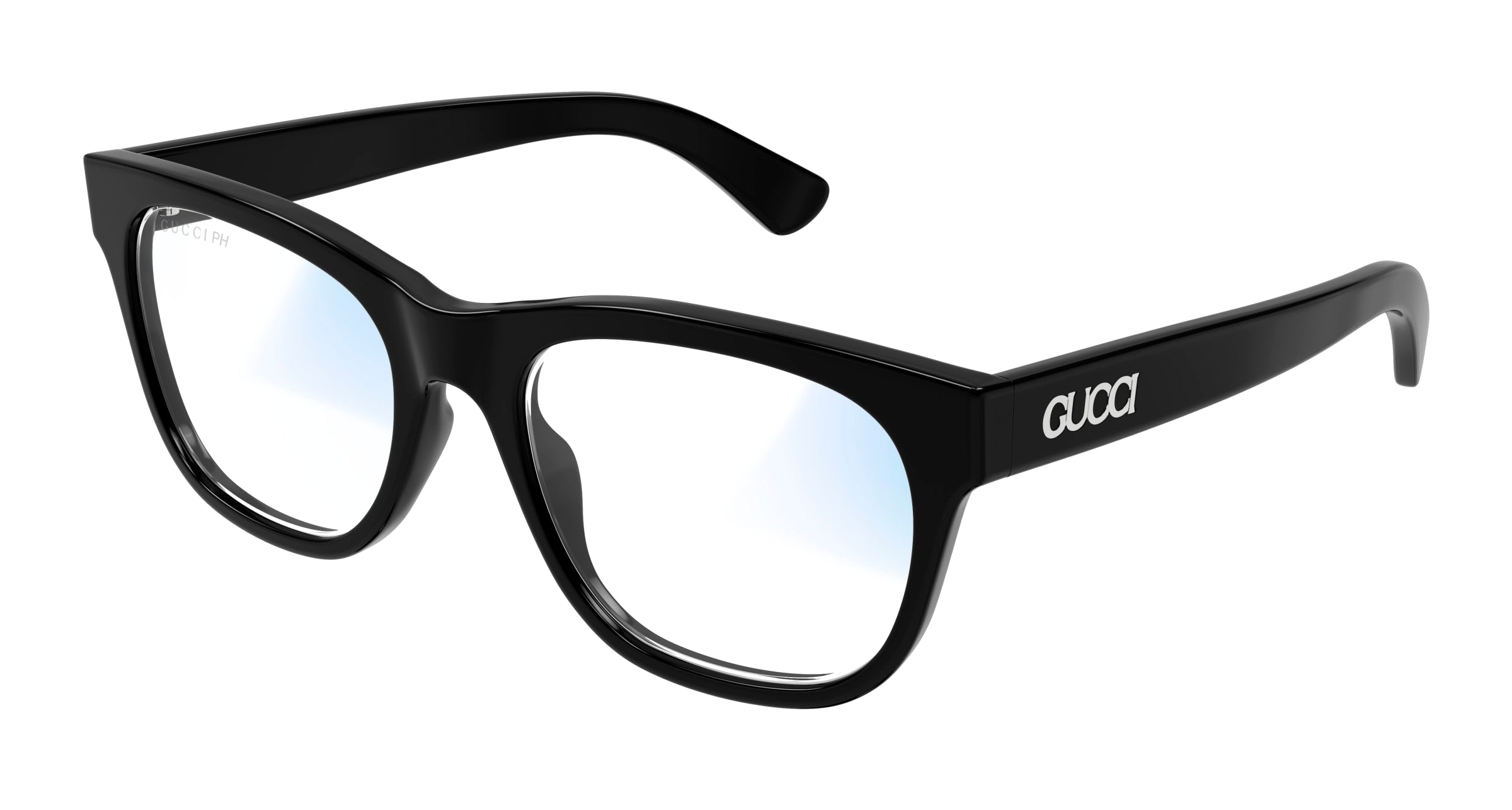 Gucci Uomo Gucci GG1796S 001 Occhiali da sole Acetato Nero Trasparente Squadrata Fotocromatico