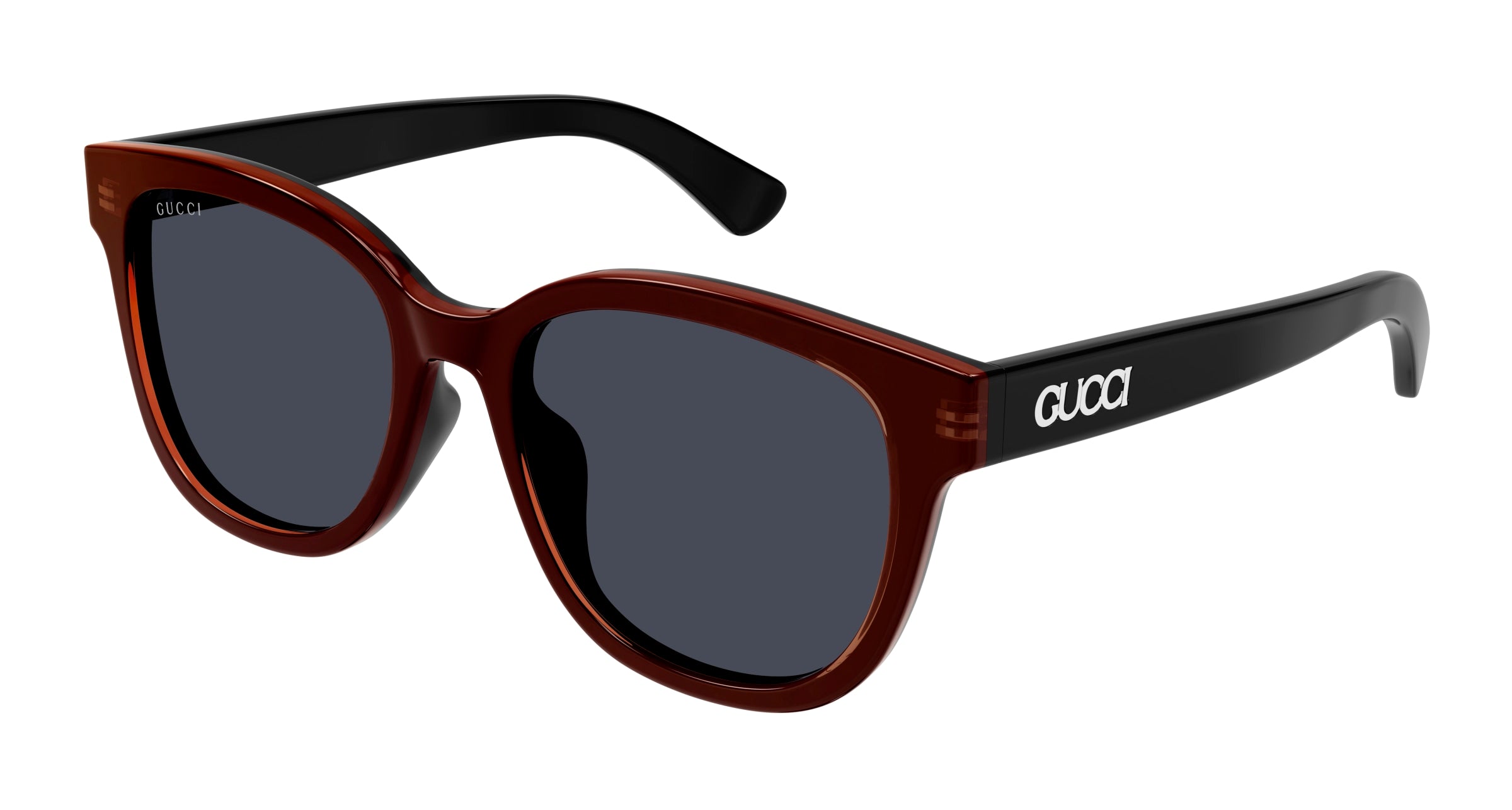 Gucci Uomo Gucci GG1797SK 003 Occhiali da sole Acetato Nero Blu Rotonda