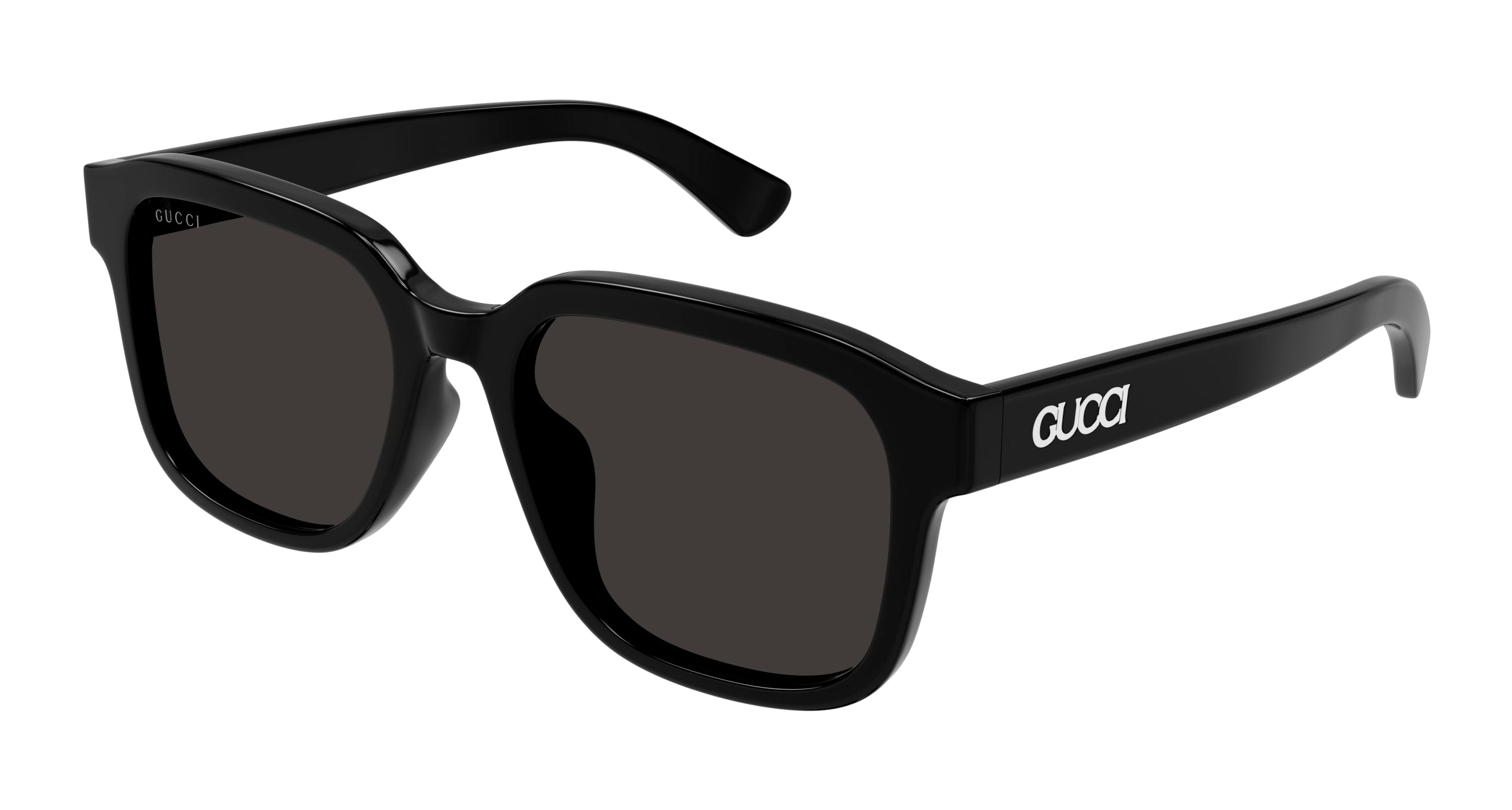Gucci Uomo Gucci GG1798SA 001 Occhiali da sole Acetato Nero Grigio Squadrata