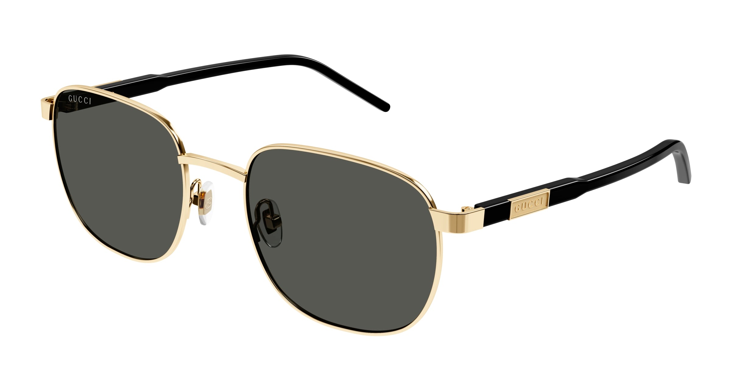 Gucci Uomo Gucci GG1799S 001 Occhiali da sole Metallo Oro Grigio Squadrata Gucci Uomo Gucci GG1799S 001 Occhiali da sole Metallo Oro Grigio Squadrata