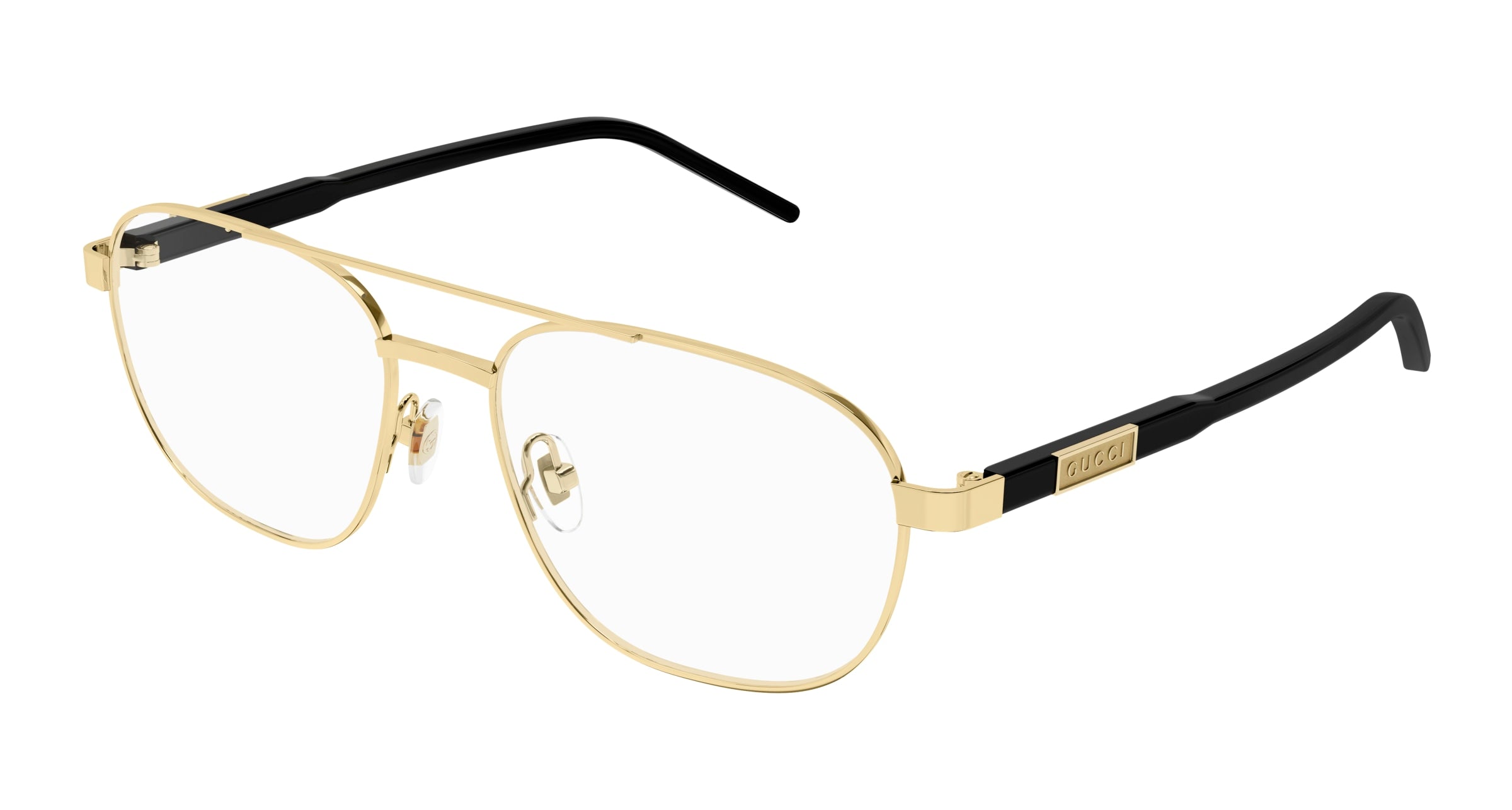 Gucci Uomo Gucci GG1800O 001 Montature da vista Metallo Oro Trasparente Squadrata Gucci Uomo Gucci GG1800O 001 Montature da vista Metallo Oro Trasparente Squadrata