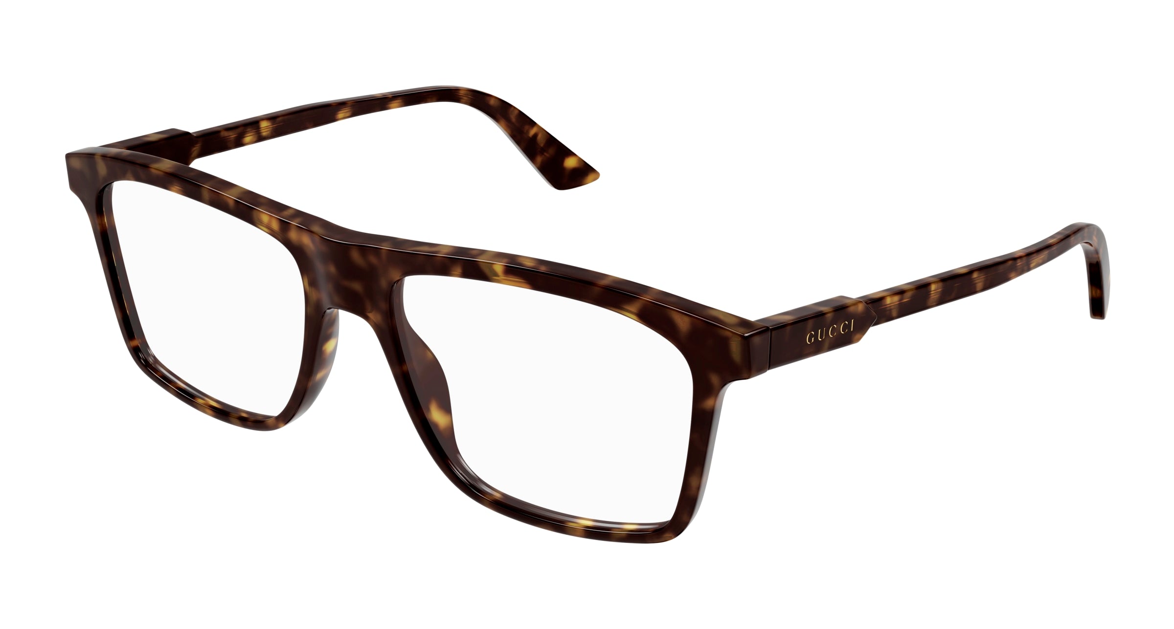 Gucci Uomo Gucci GG1820O 002 Montature da vista Acetato Havana Trasparente Squadrata Gucci Uomo Gucci GG1820O 002 Montature da vista Acetato Havana Trasparente Squadrata