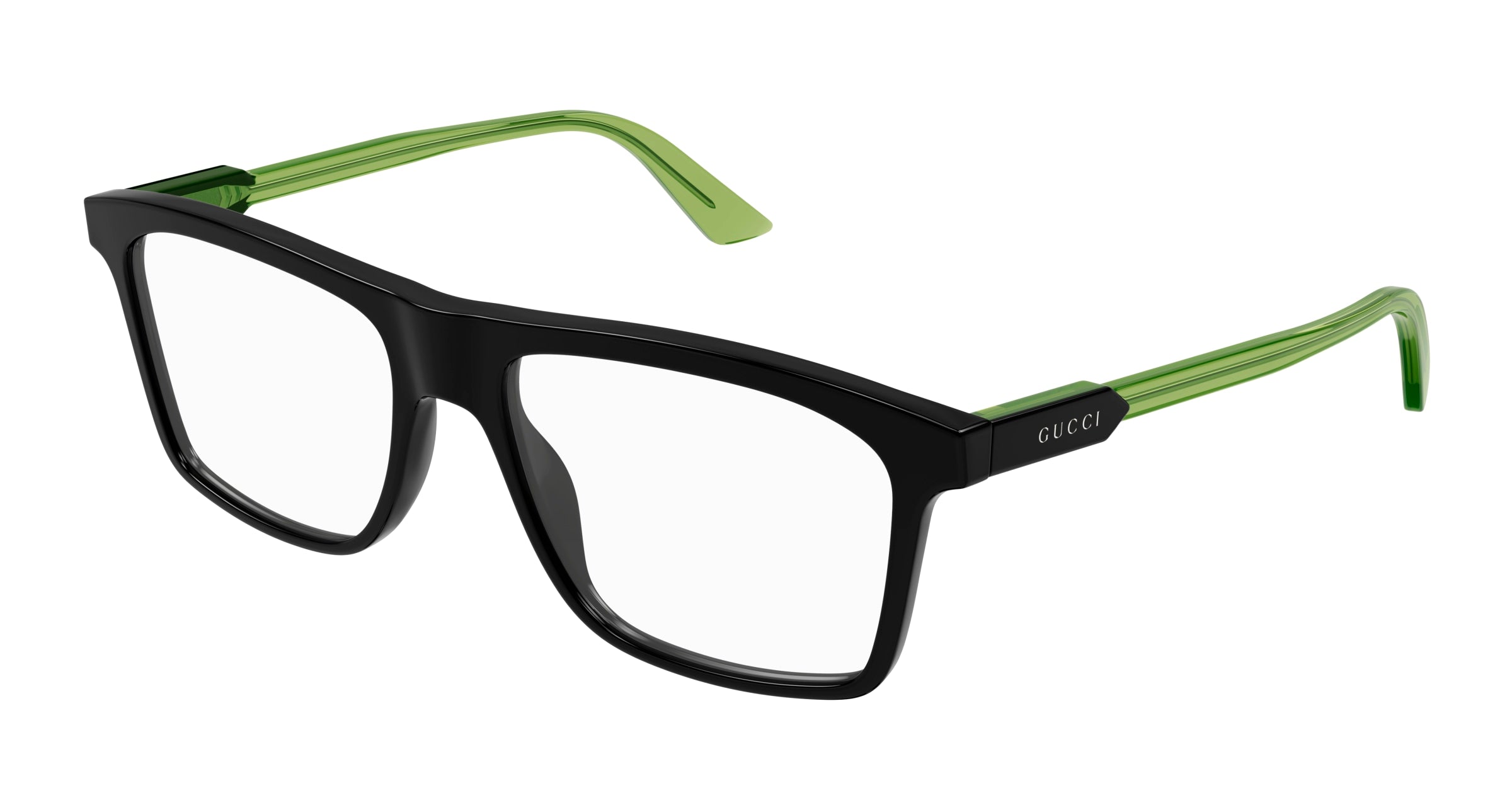 Gucci Uomo Gucci GG1820O 003 Montature da vista Acetato Nero Trasparente Squadrata Gucci Uomo Gucci GG1820O 003 Montature da vista Acetato Nero Trasparente Squadrata