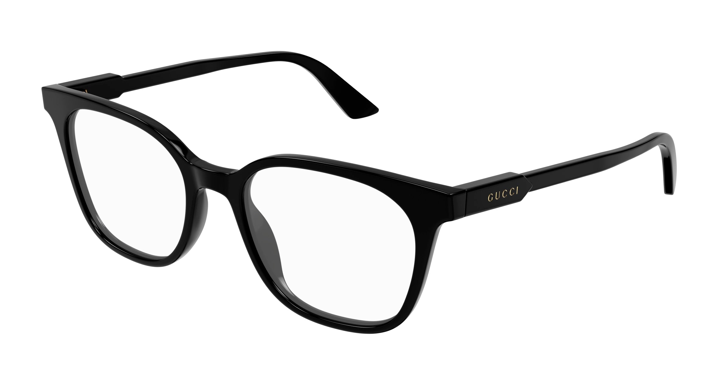 Gucci Uomo Gucci GG1821O 001 Montature da vista Acetato Nero Trasparente Rotonda