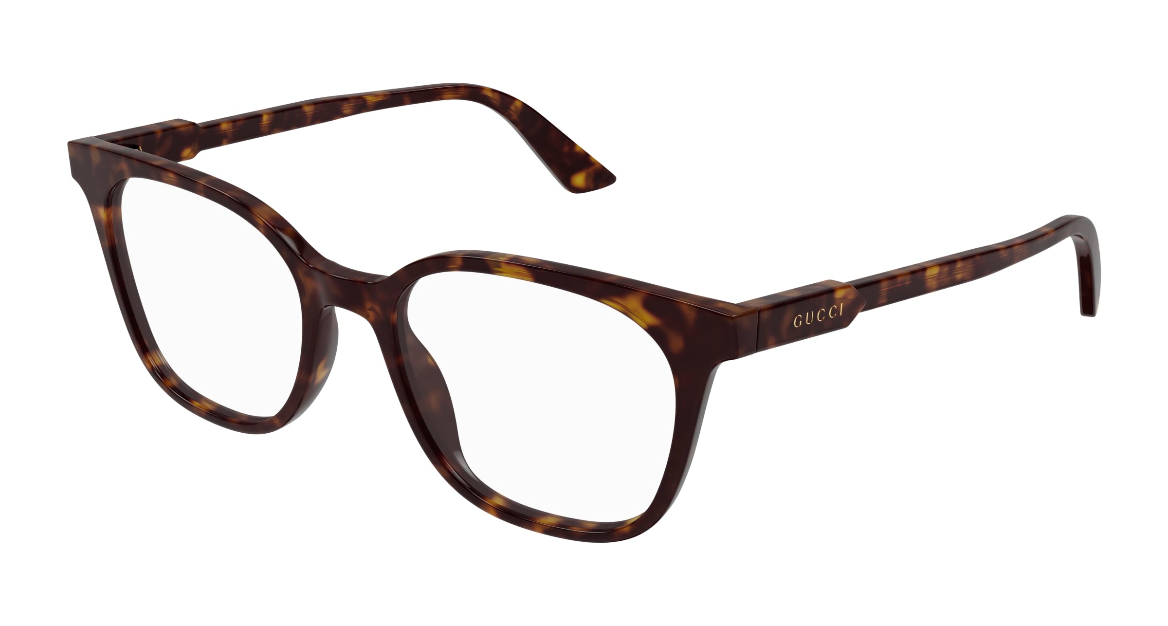 Gucci Uomo Gucci GG1821O 002 Montature da vista Acetato Havana Trasparente Rotonda