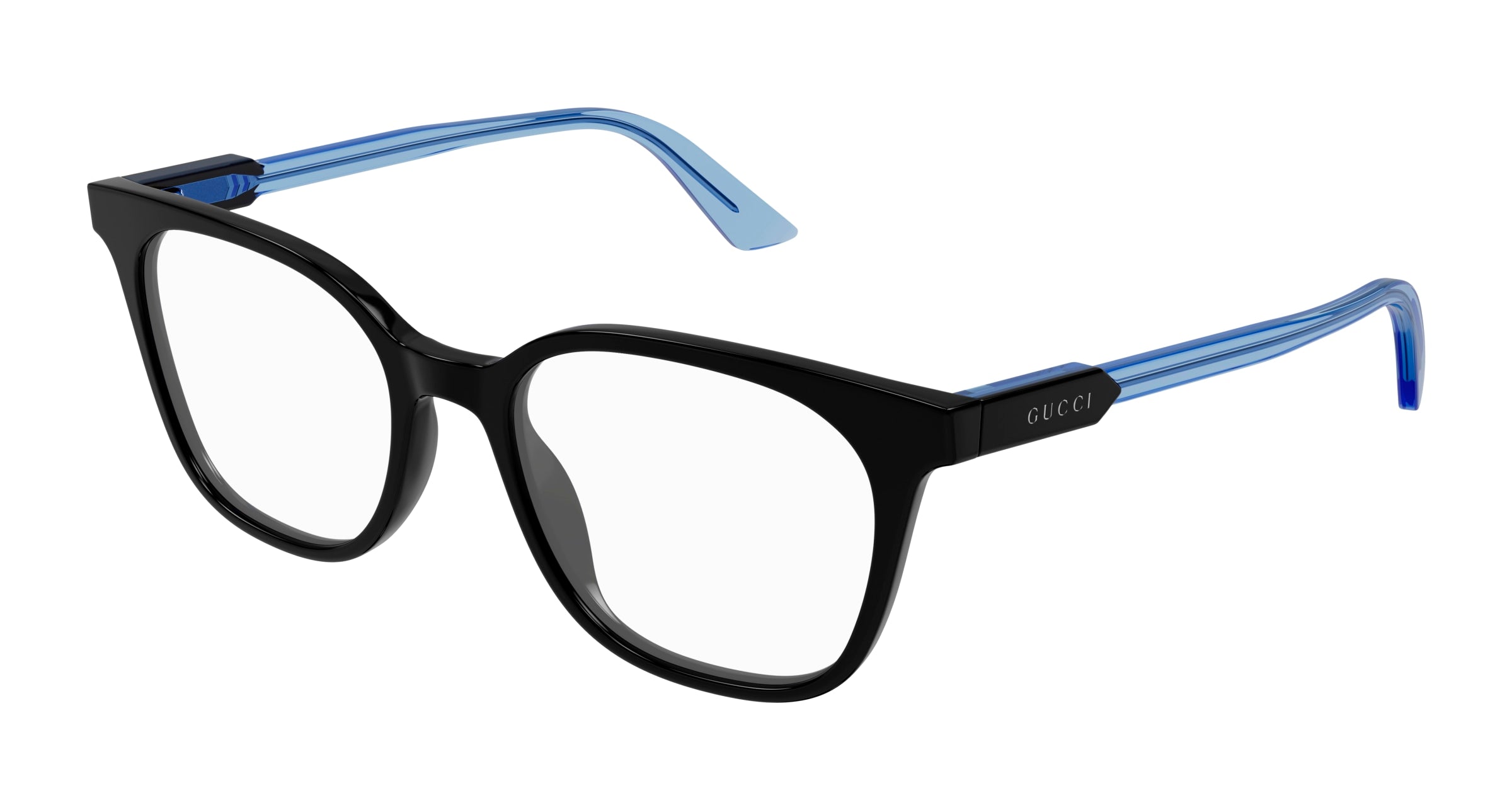 Gucci Uomo Gucci GG1821O 003 Montature da vista Acetato Nero Trasparente Rotonda