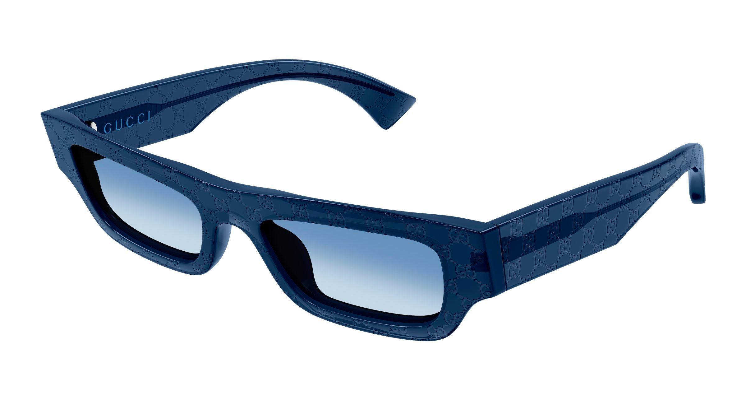 Gucci Uomo Gucci GG1839S 008 Occhiali da sole Acetato Blu Blu Squadrata