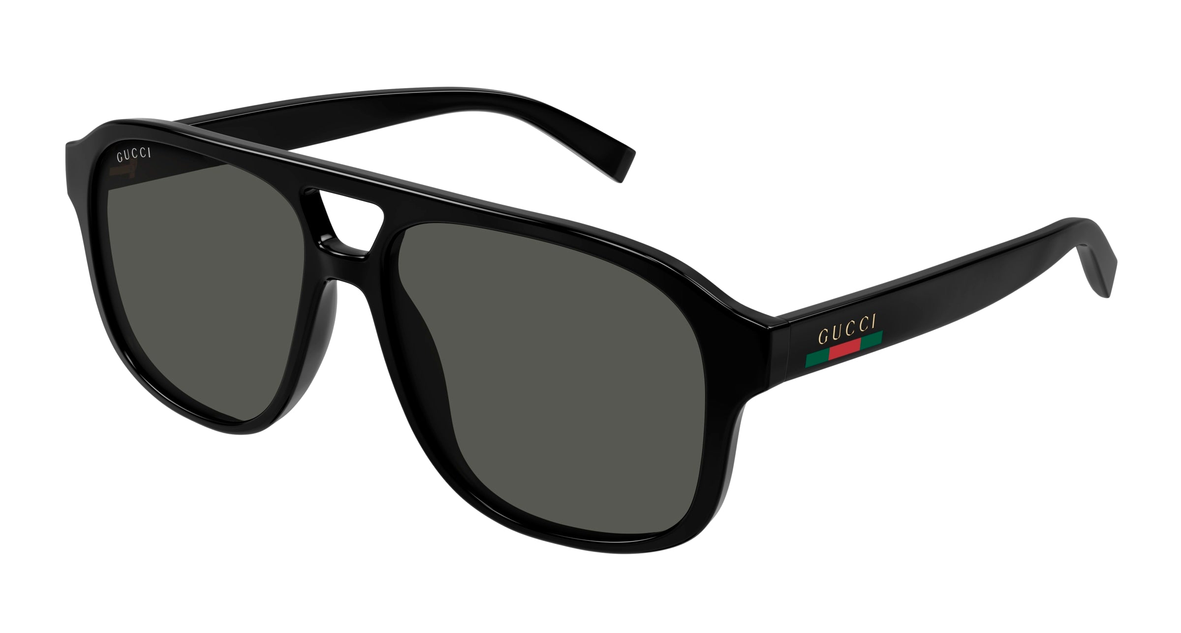 Gucci Uomo Gucci GG1856S 001 Occhiali da sole Iniettato Nero Grigio Pilot