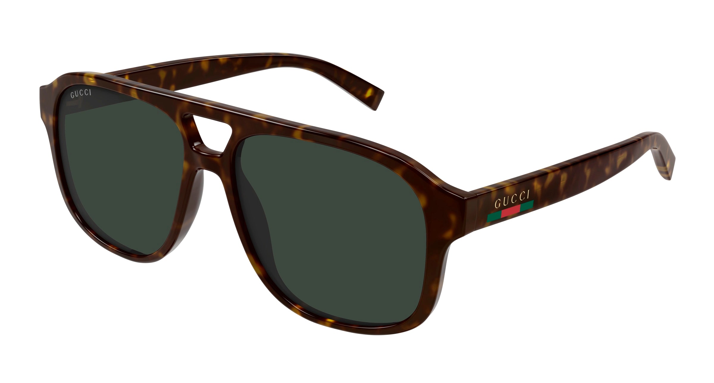 Gucci Uomo Gucci GG1856S 002 Occhiali da sole Iniettato Havana Verde Pilot Gucci Uomo Gucci GG1856S 002 Occhiali da sole Iniettato Havana Verde Pilot