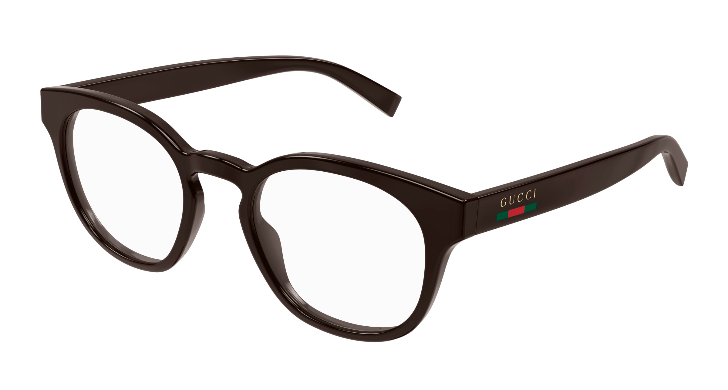 Gucci Uomo Gucci GG1859O 003 Montature da vista Iniettato Marrone Trasparente Rotonda