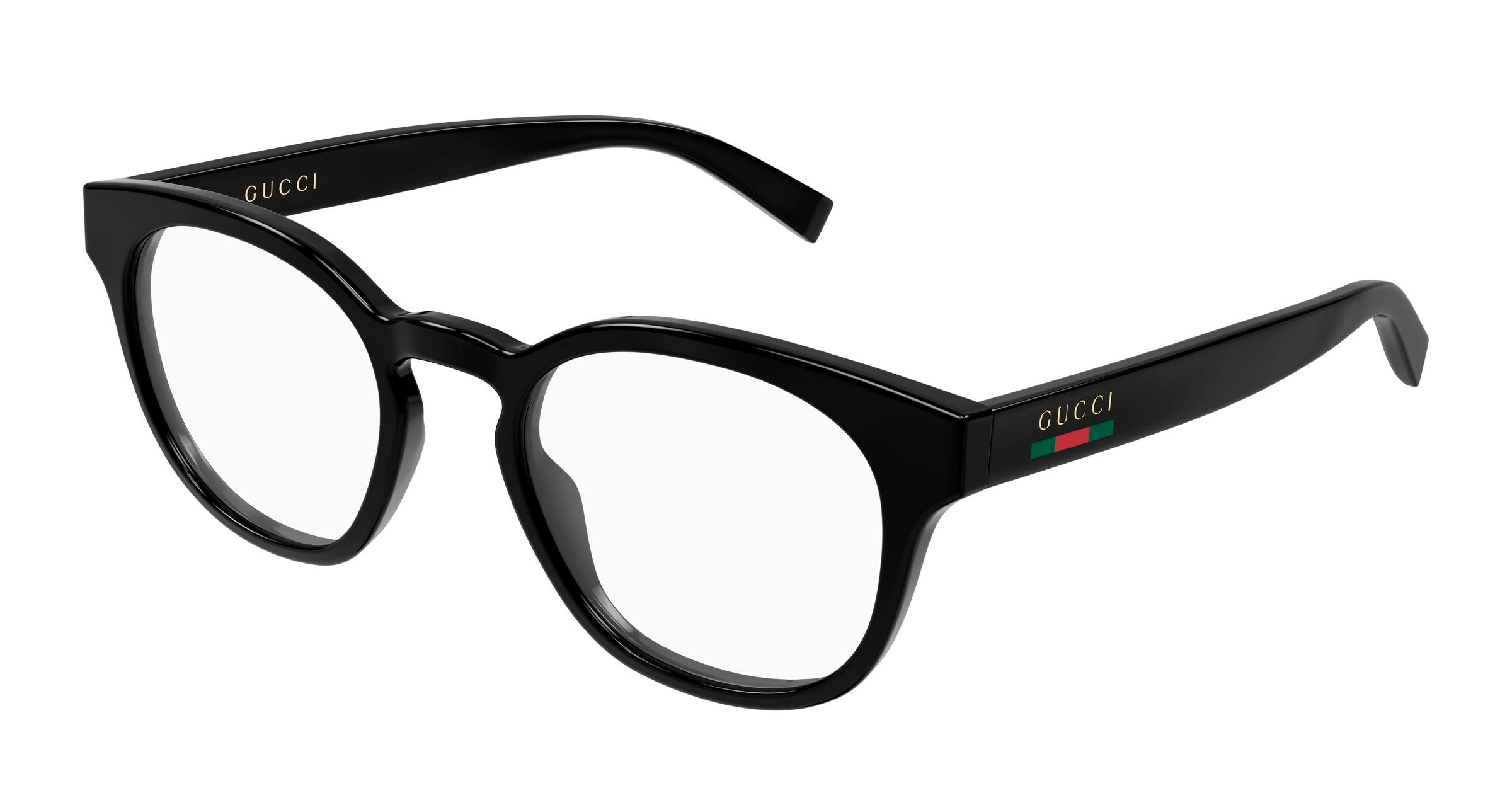 Gucci Uomo Gucci GG1859O 004 Montature da vista Iniettato Nero Trasparente Rotonda Gucci Uomo Gucci GG1859O 004 Montature da vista Iniettato Nero Trasparente Rotonda