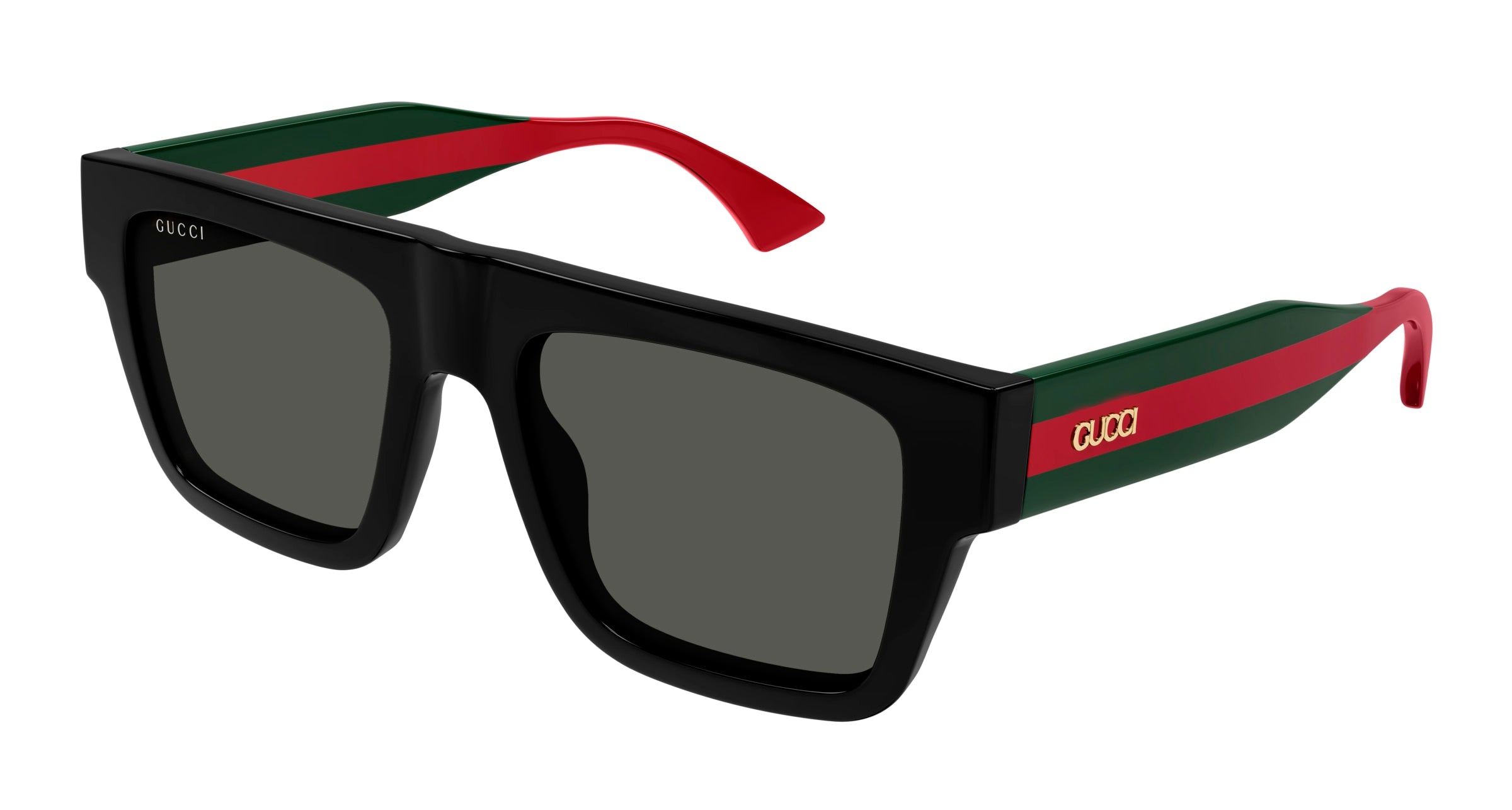 Gucci Uomo Gucci GG1868S 001 Occhiali da sole Acetato Nero Grigio Squadrata